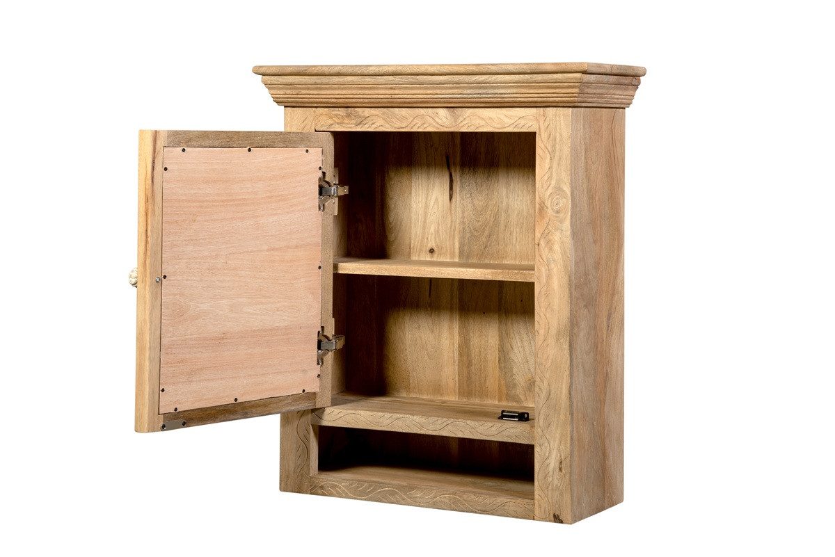 Main Möbel Badezimmerspiegelschrank Spiegelschrank 60x71cm 'Tibet' Mango natur