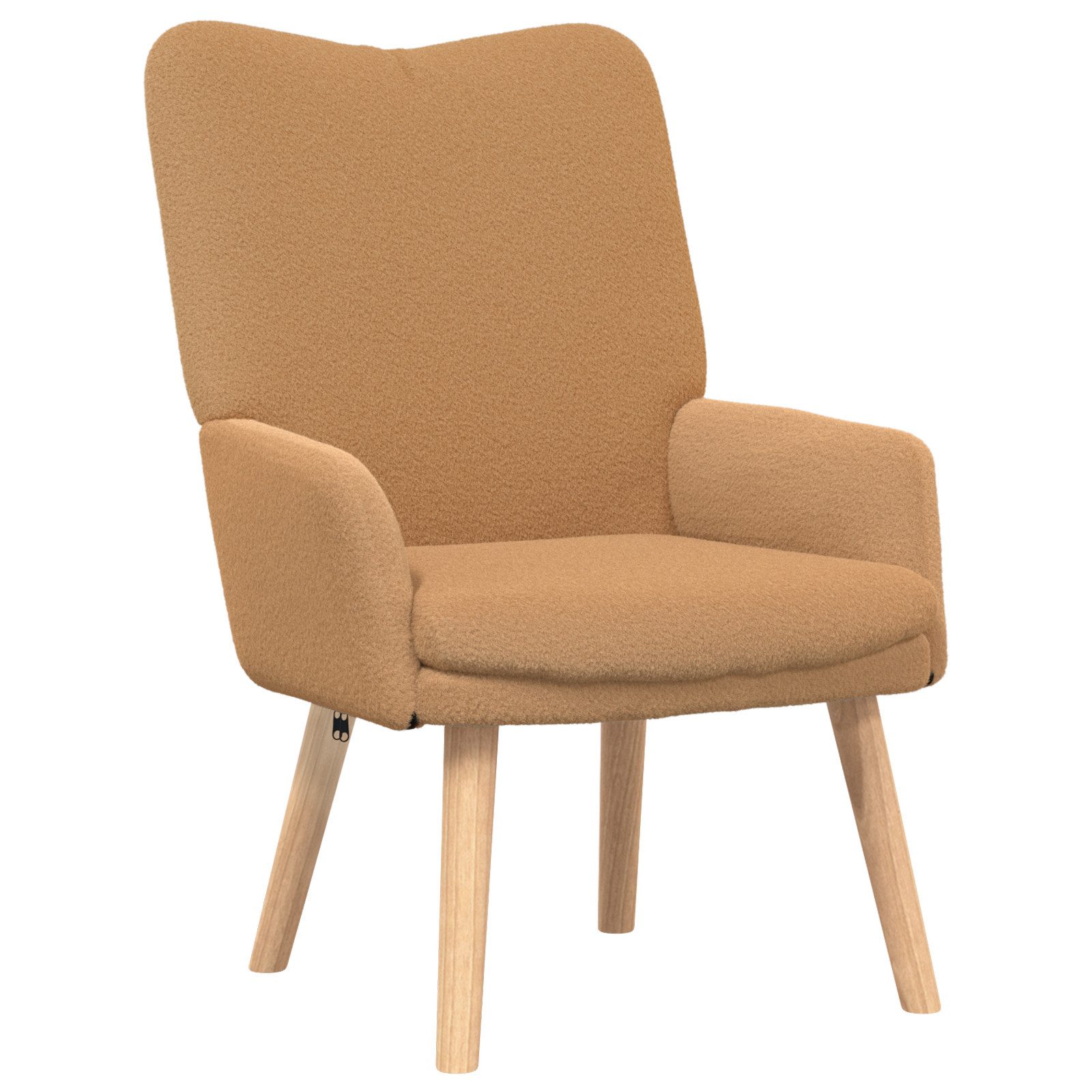 vidaXL Sessel Relaxsessel Beige Wollähnlicher Stoff günstig online kaufen