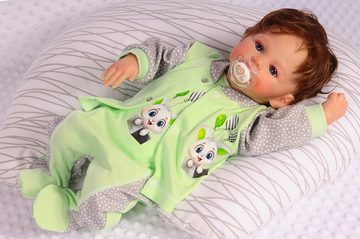 La Bortini Strampler Strampler und Hemdchen Set Anzug 2tlg 44 50 56 62 68 74 aus reiner Baumwolle, für Babys und Kleinkinder, Erstlingsset