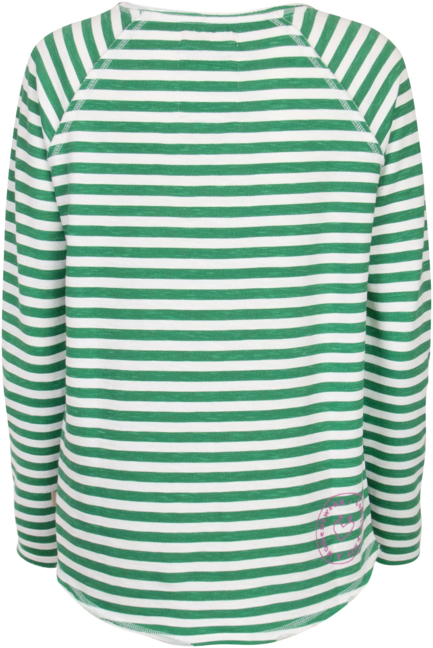 Lieblingsstück Sweatshirt CathrinaEP mit allover green spring Streifendessin