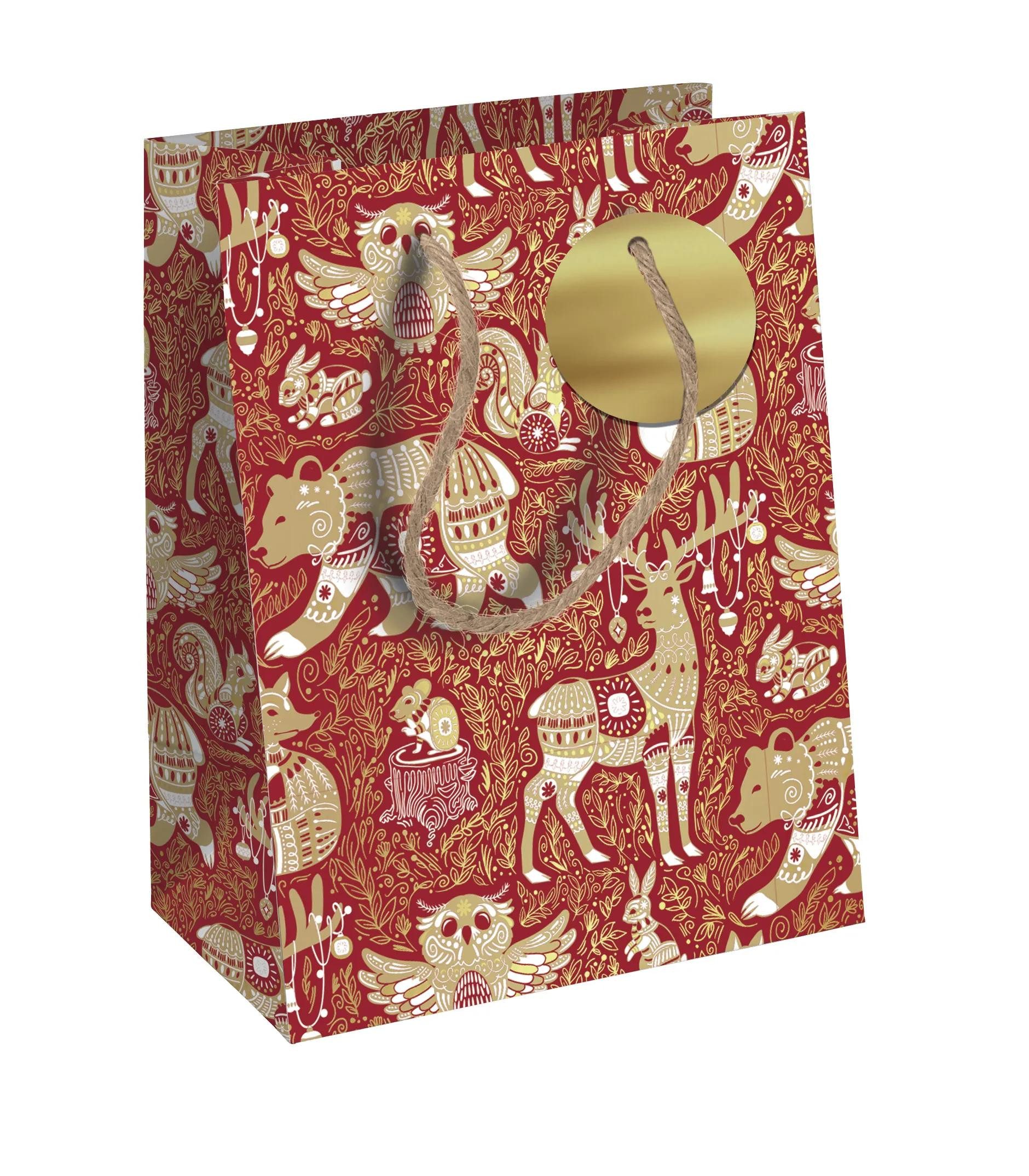 CLAIREFONTAINE Geschenkpapier 6x RedForest KraftTasc 21,5x10,2x25,3 223931-3C, Tasche