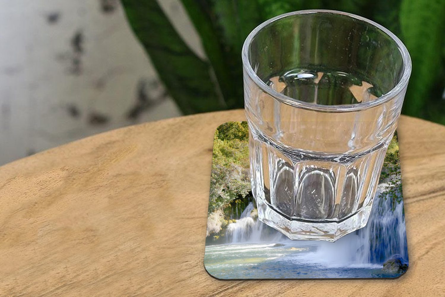 Die Tasse Gläser, 6-tlg., Flusses im Wasserfälle Zubehör Glasuntersetzer Krka Korkuntersetzer, Krka-Nationalpark Kroatien, des für Untersetzer, Tischuntersetzer, MuchoWow Glasuntersetzer, in