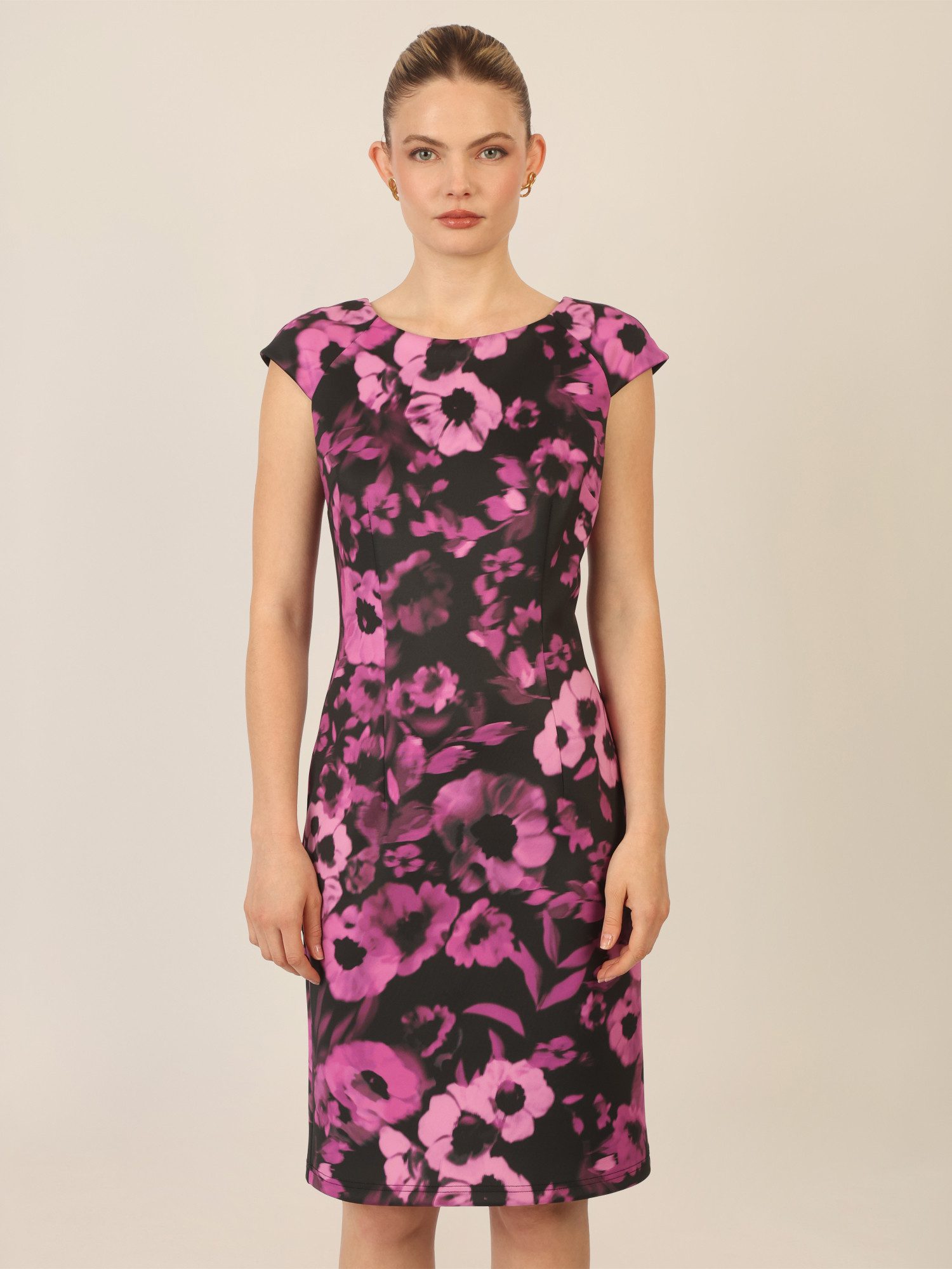 Apart Jerseykleid aus einer allover bedruckten günstig online kaufen