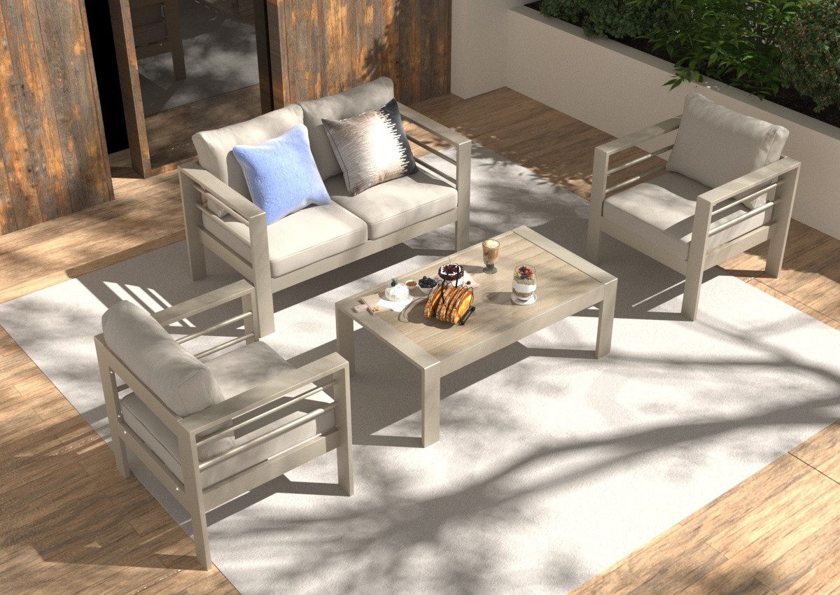 MeXo Gartenlounge-Set Balkon Möbel Set mit günstig online kaufen