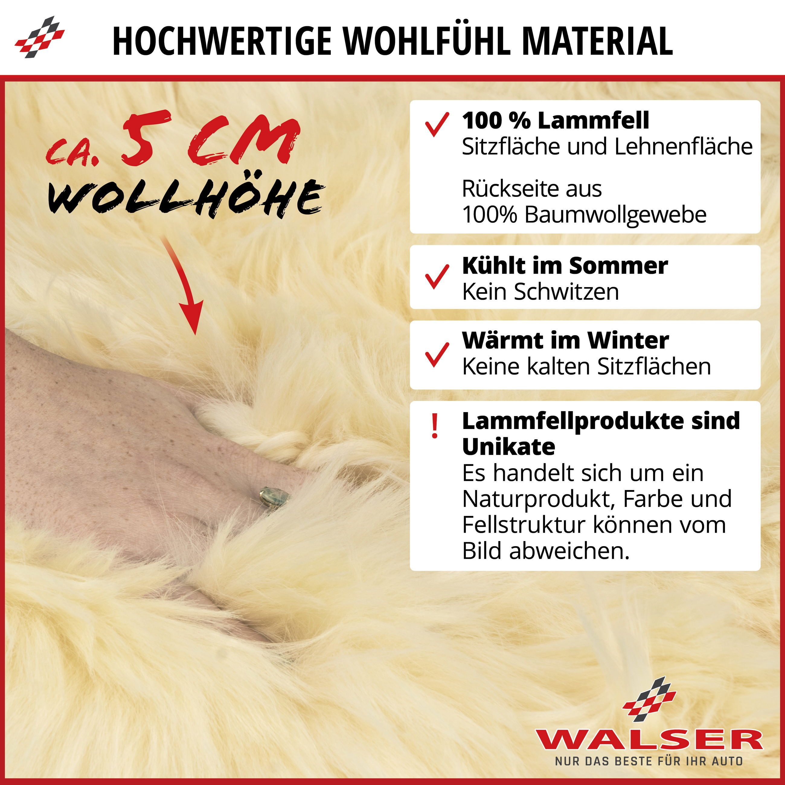 WALSER Autositzbezug Autositzaufleger Marla, 1 Stück, 1-tlg.