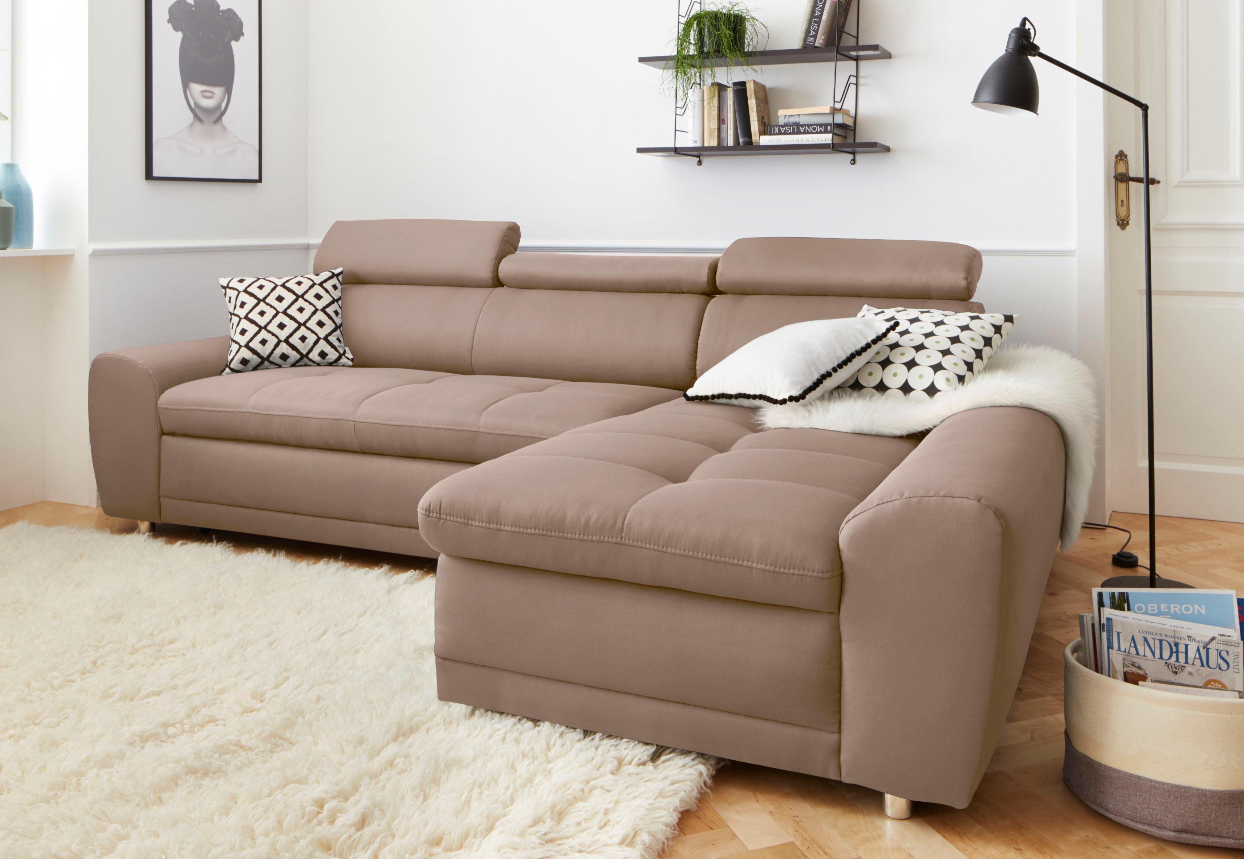 sit&more Ecksofa Riva L-Form, inklusive Kopteilverstellung, günstig online kaufen