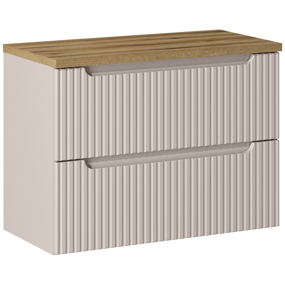 Lomadox Waschbeckenschrank NEWPORT-56-CASHMERE Waschtischunterschrank 80cm günstig online kaufen