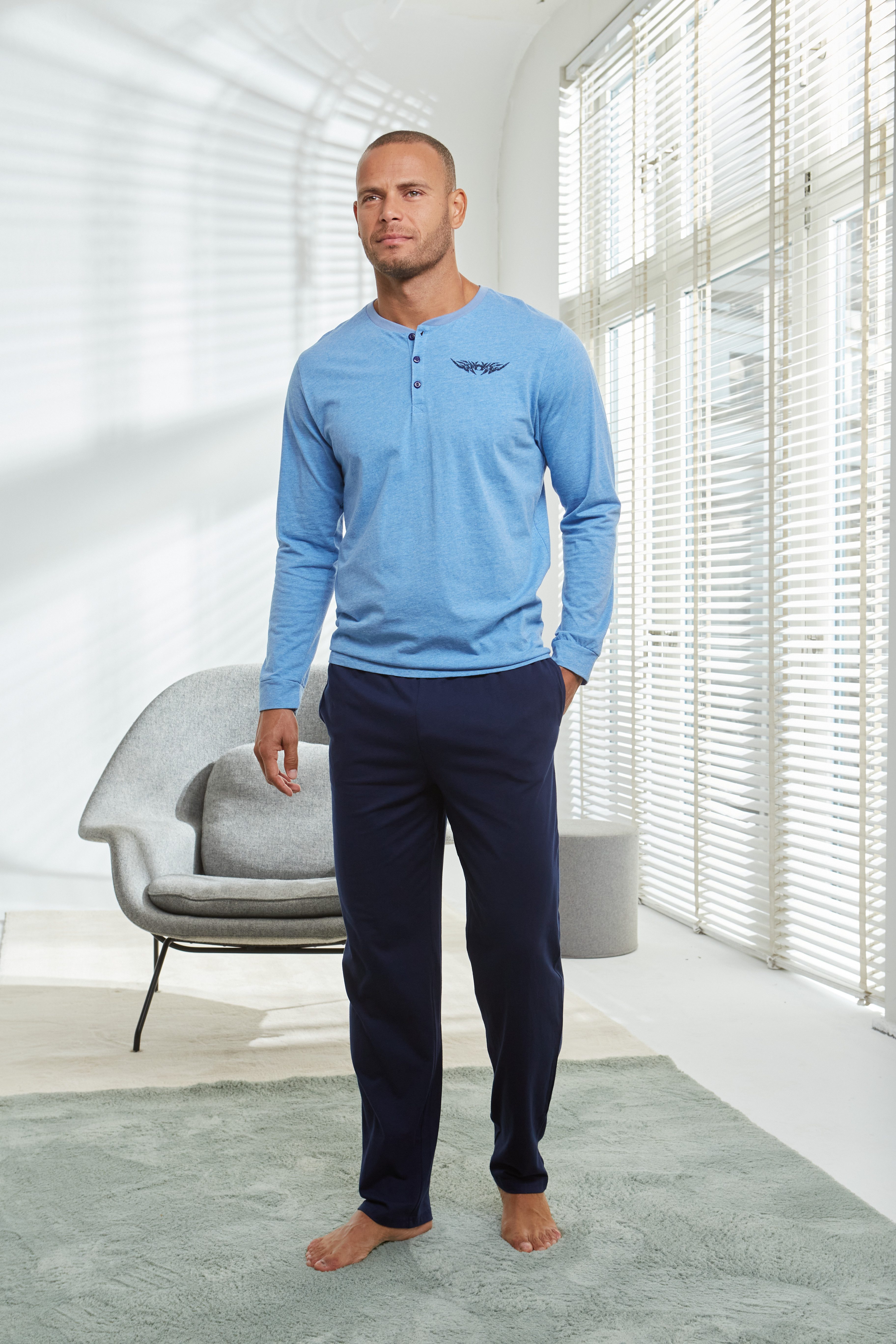 Pyjama Schlafanzug für Herren