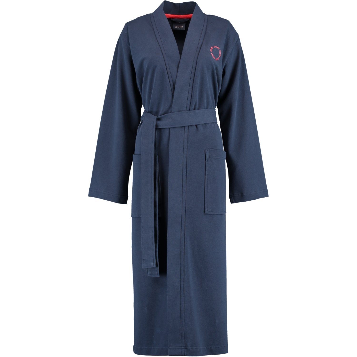 Joop! Damenbademantel 1654 Kimono Pique, Kimono, 100% Baumwolle Marine (12) | Damen Bademäntel