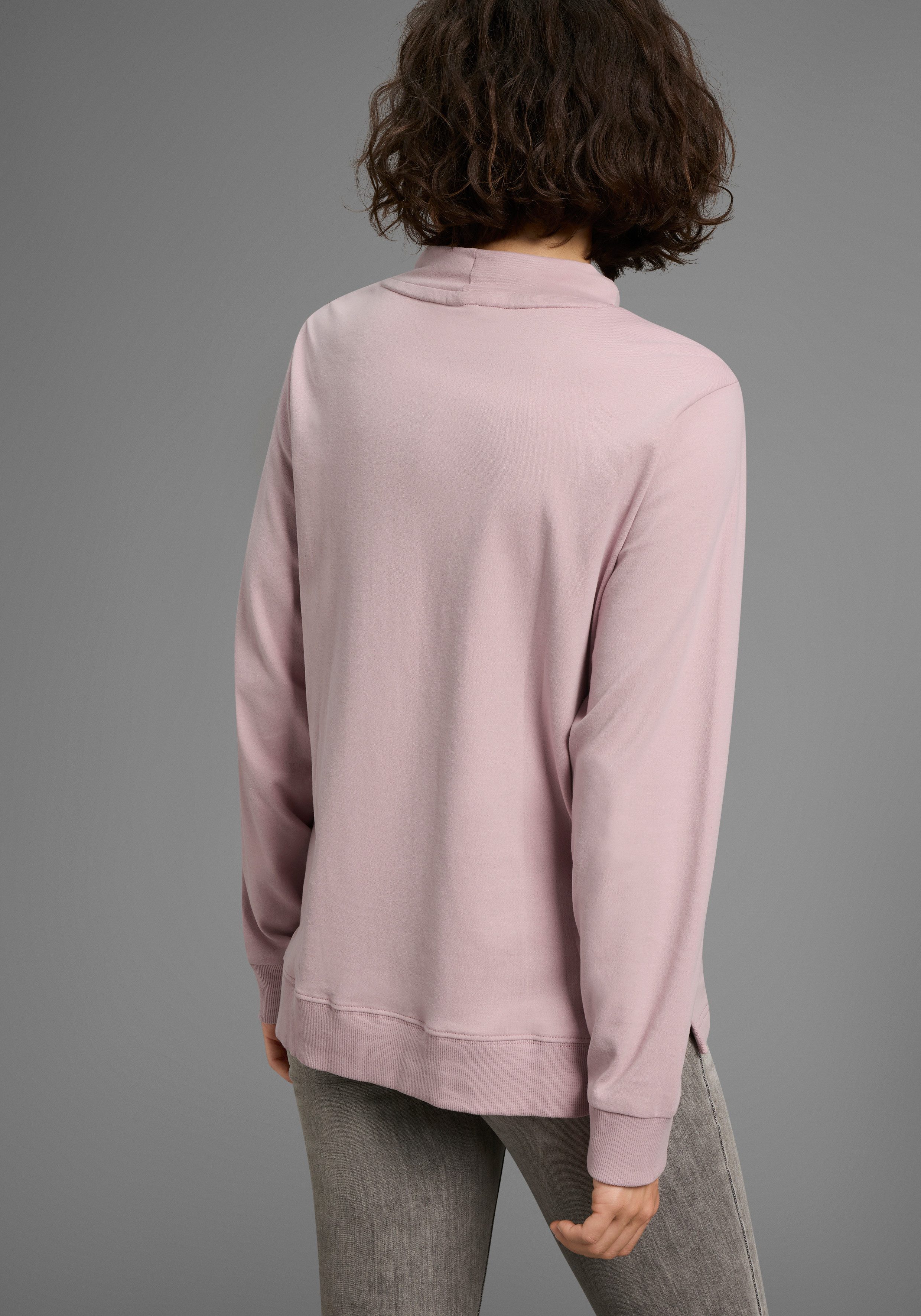 KangaROOS Sweatshirt mit Stehkragen und Frontdruck günstig online kaufen