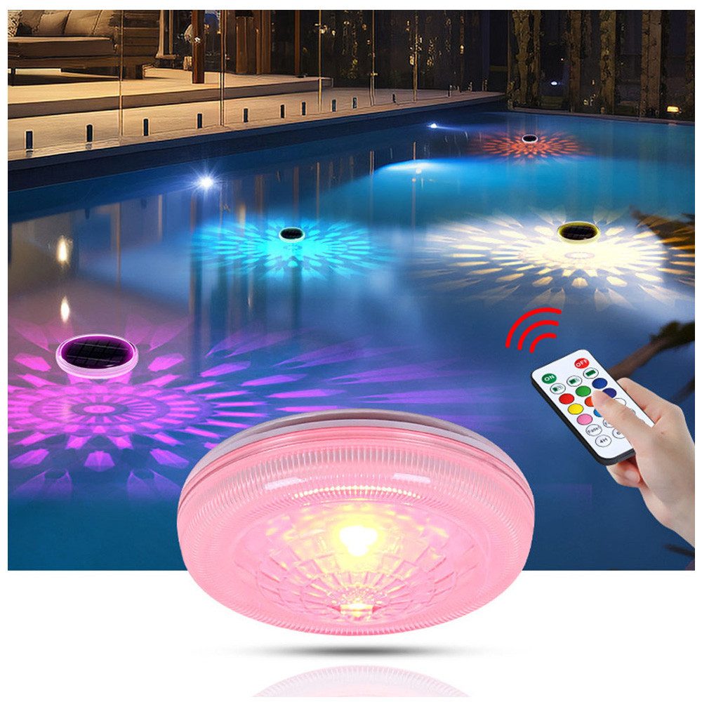 QUBEBU Pool-Lampe 2er Pool-Lampe Solar Schwimmend günstig online kaufen