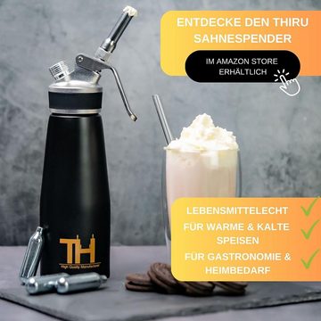 Thiru Gaskartusche Premium Sahnekapseln - N2O Patronen - für alle Sahnebereiter, 24 St.