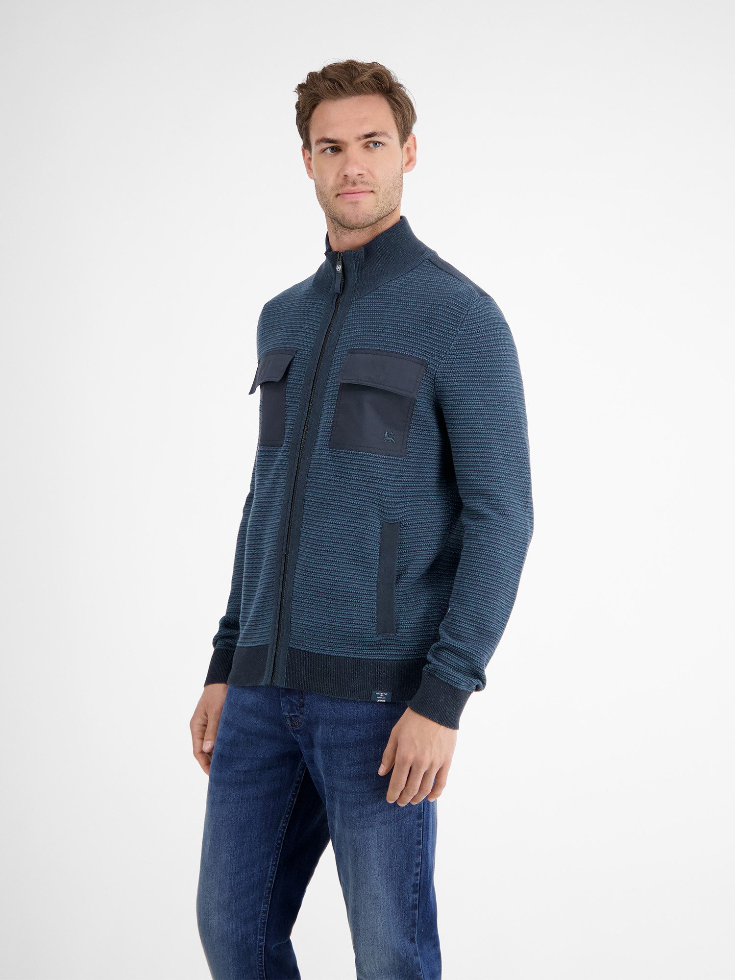 LERROS Strickjacke Sportive Strickjacke für Herren