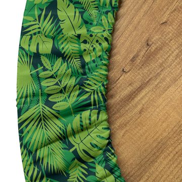 Abakuhaus Tischdecke Rundum-elastische Stofftischdecke, Dschungel-Laub Tropic Hawaii Blätter