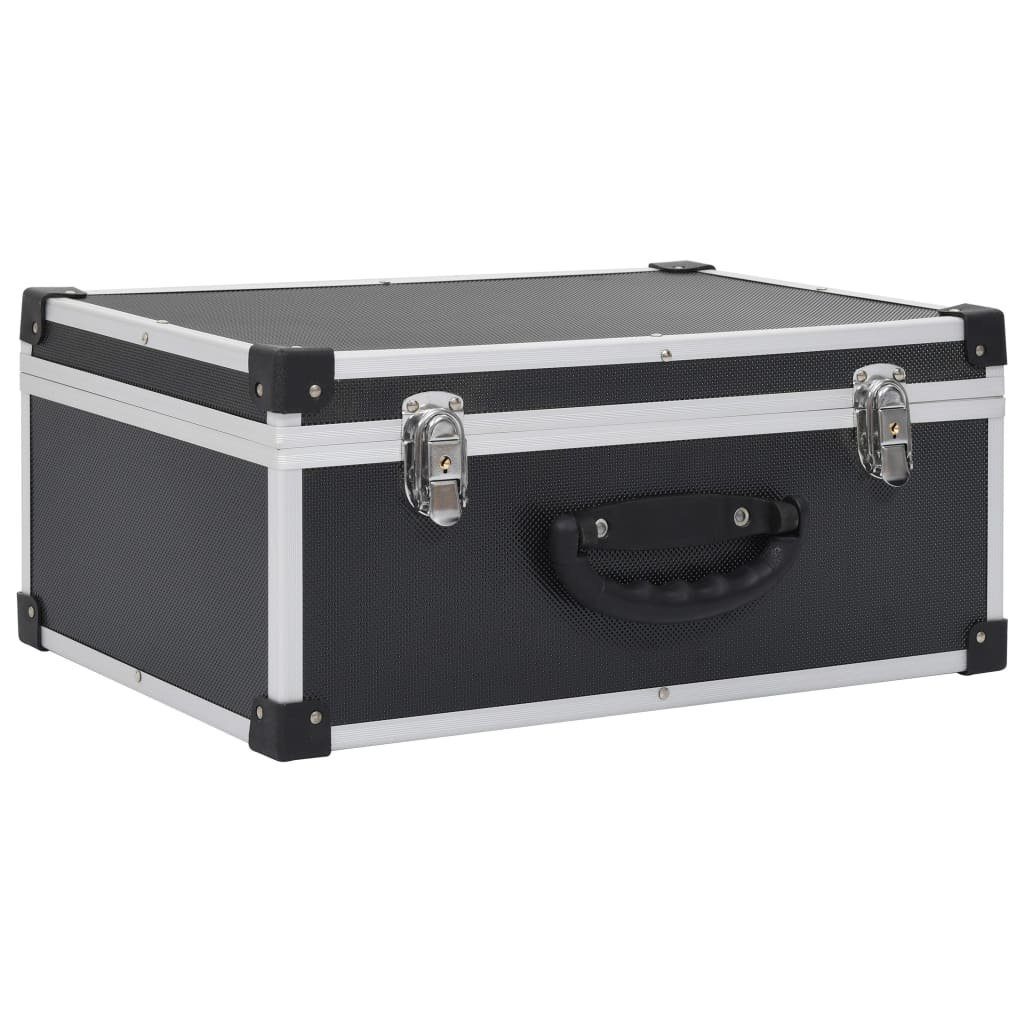 vidaXL Organizer CD-Koffer für 60 CDs Aluminium ABS Schwarz (1 St)