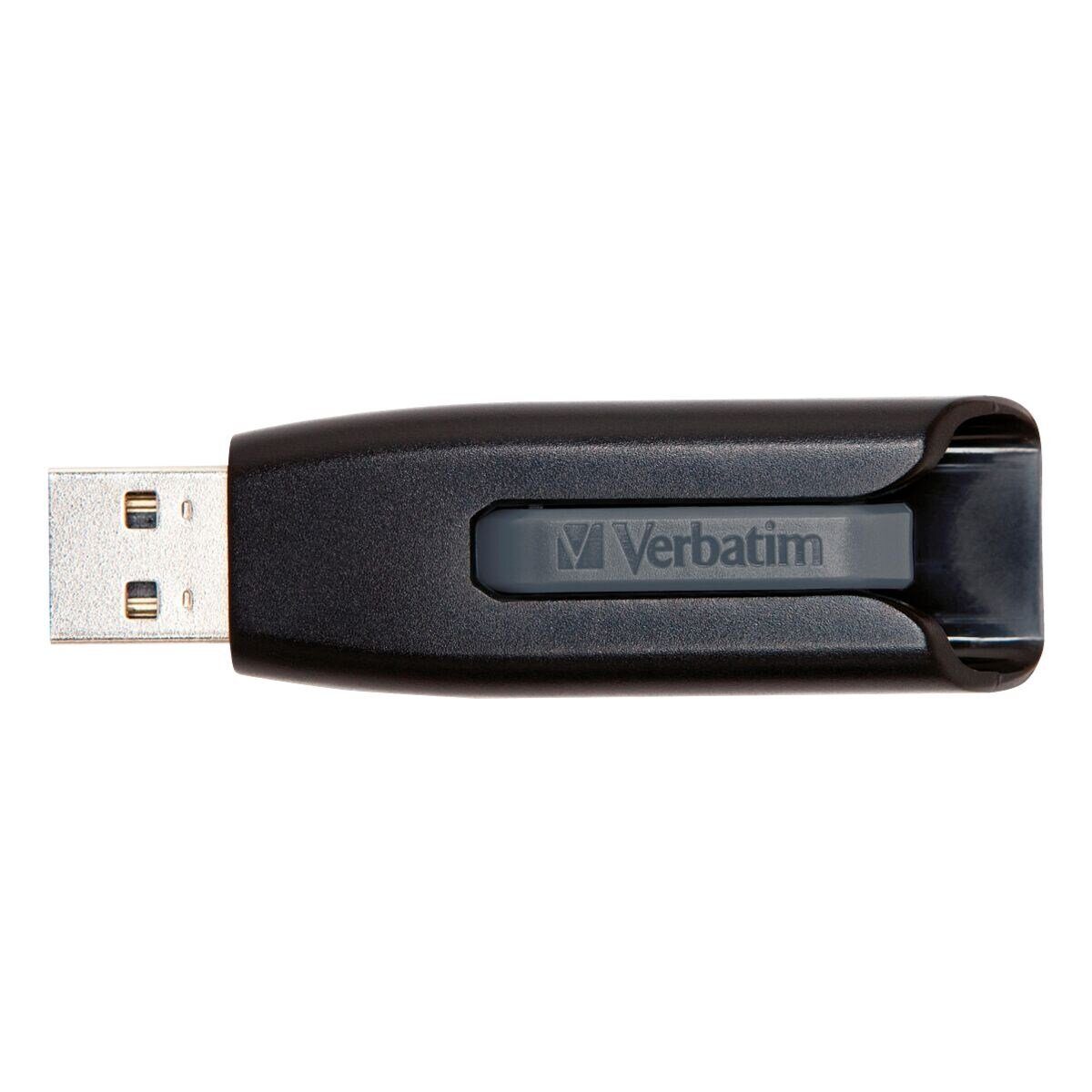 Verbatim Store 'n' Go V3 USB-Stick (Lesegeschwindigkeit 80 MB/s, mit einziehbarem USB-Anschluss)