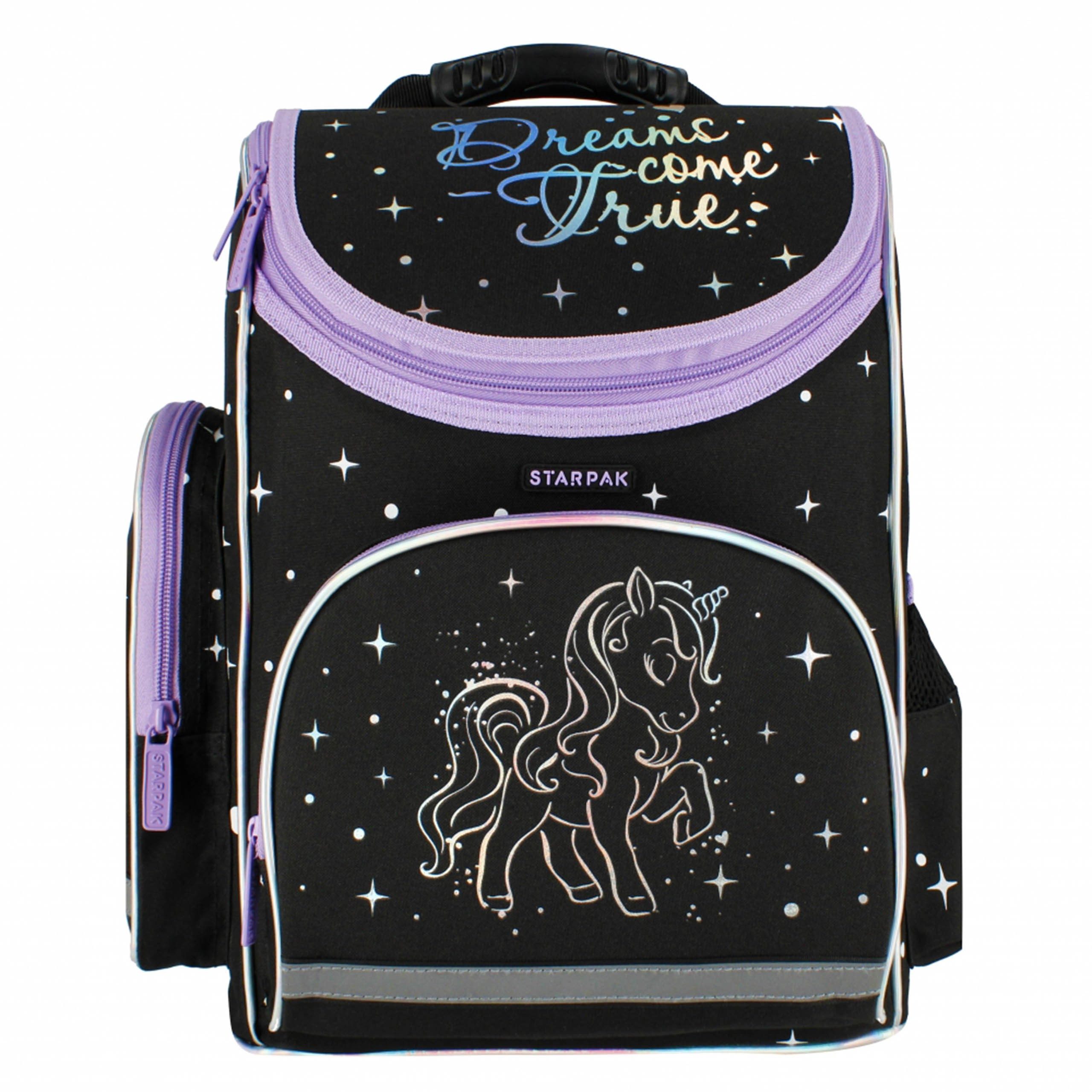 Sarcia.eu Schulrucksack Einhorn holo Schulrucksack für Mädchen, 37x32x22cm, gepolstert – Bild 3 von 5