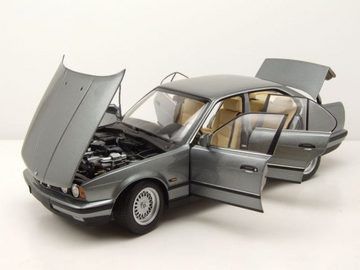 Minichamps Modellauto BMW 5er 535i E34 1988 grau metallic Modellauto 1:18 Minichamps, Maßstab 1:18