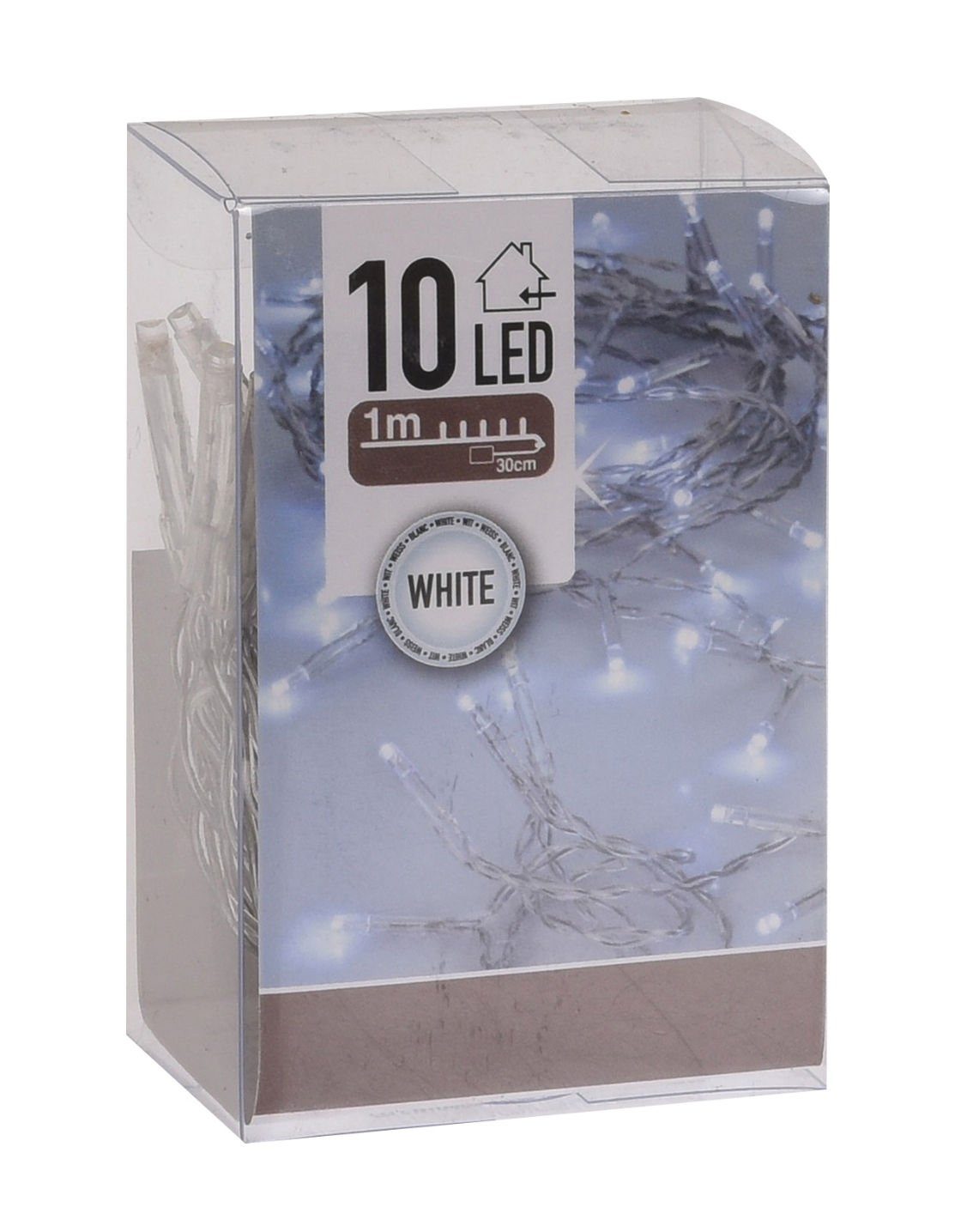 Spetebo LED-Lichterkette Lichterkette mit 10 LED in kalt weiß - 150 cm, Wei günstig online kaufen
