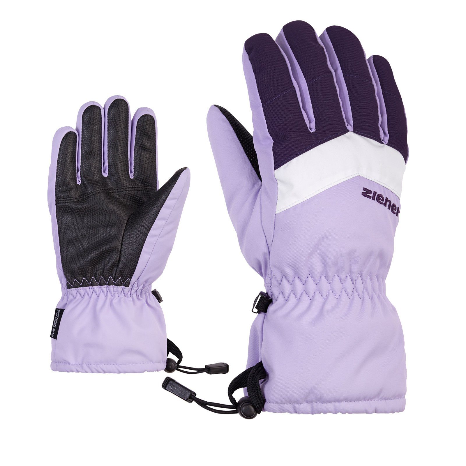 Ziener Skihandschuhe LETT AS® mit gesticktem Markenschriftzug auf dem Handrücken 550 sweet lilac