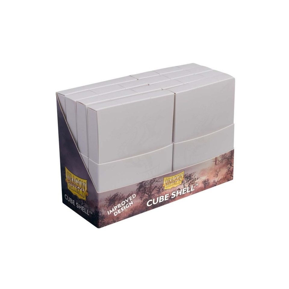 Arcane Tinmen Spiel, Dragon Shield - Cube Shell Box - Ashen White - englisch