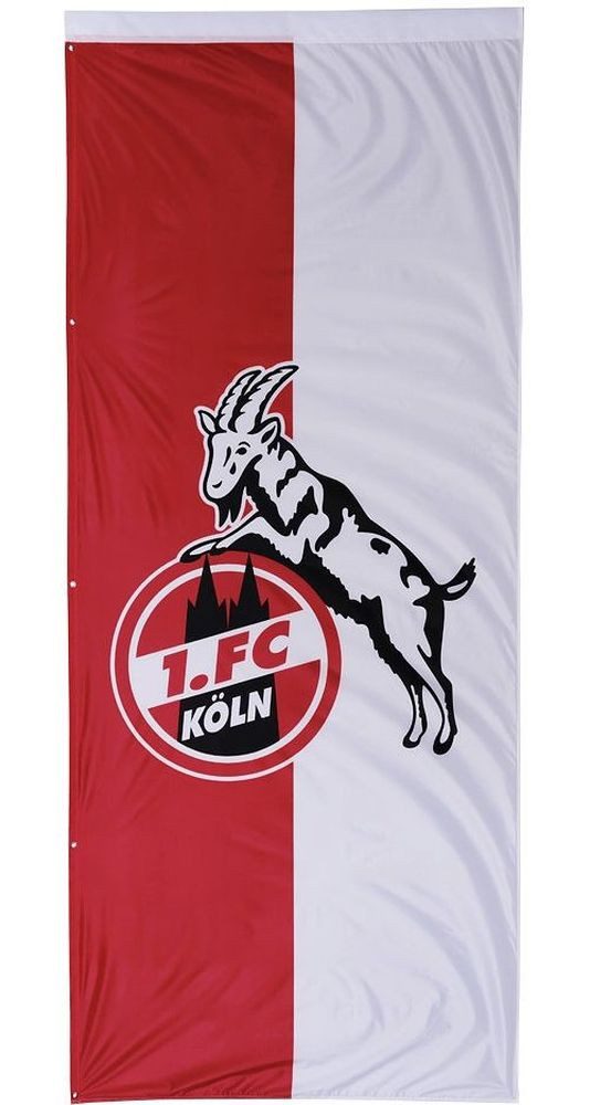 1. FC Köln Fahne Hissfahne Logo (hoch)