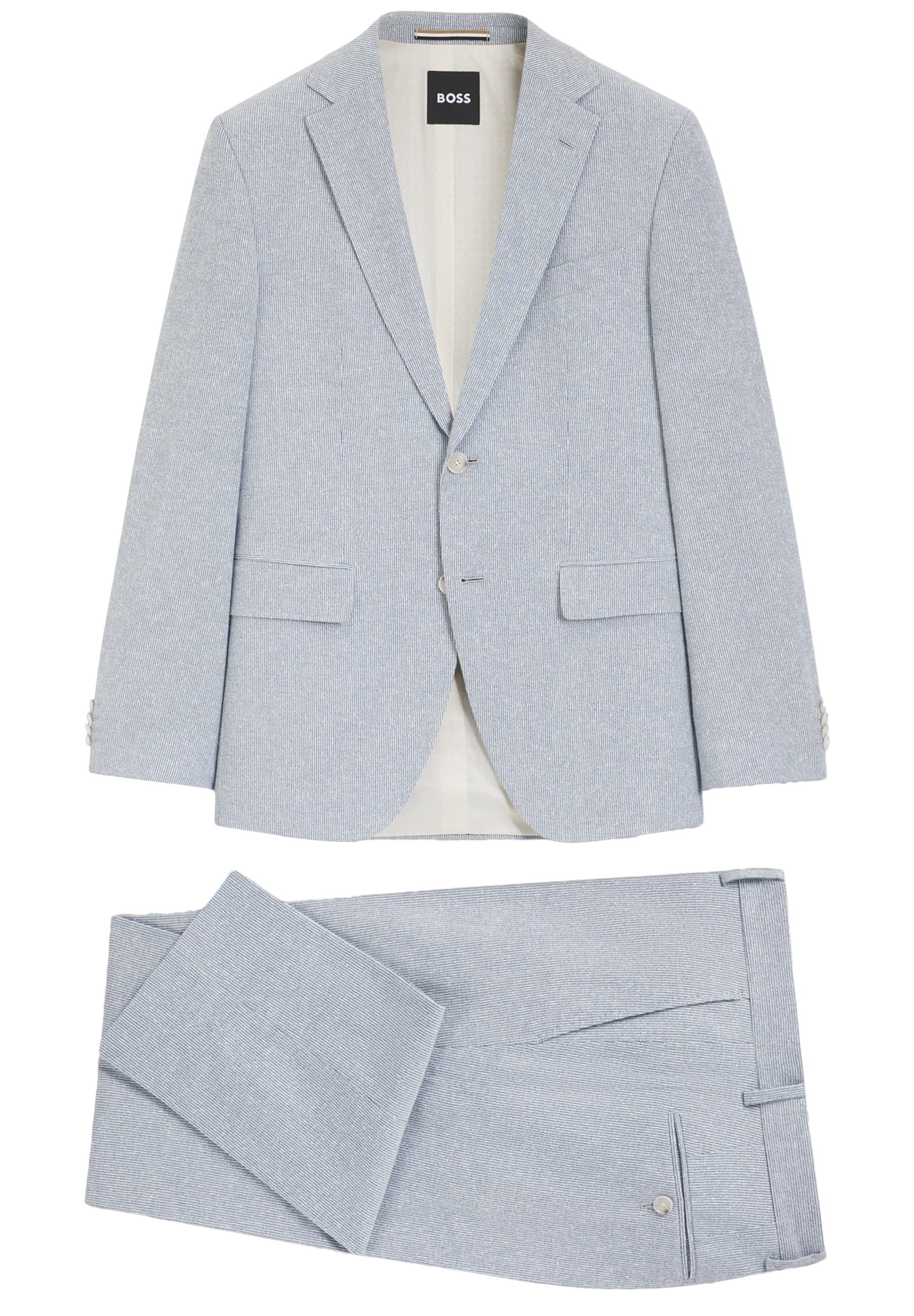 BOSS Anzug Anzug H-Jeckson aus Stretch-Bouclé (Set, 1-tlg., Sakko & Hose)