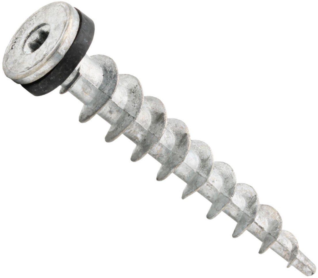 PARCO Isolierdübel Zinkdruckgussdübel für WDVS, (Direktmontage ohne separate Dübel), Inklusive Dichtscheibe – schützt vor Feuchtigkeitseintritt