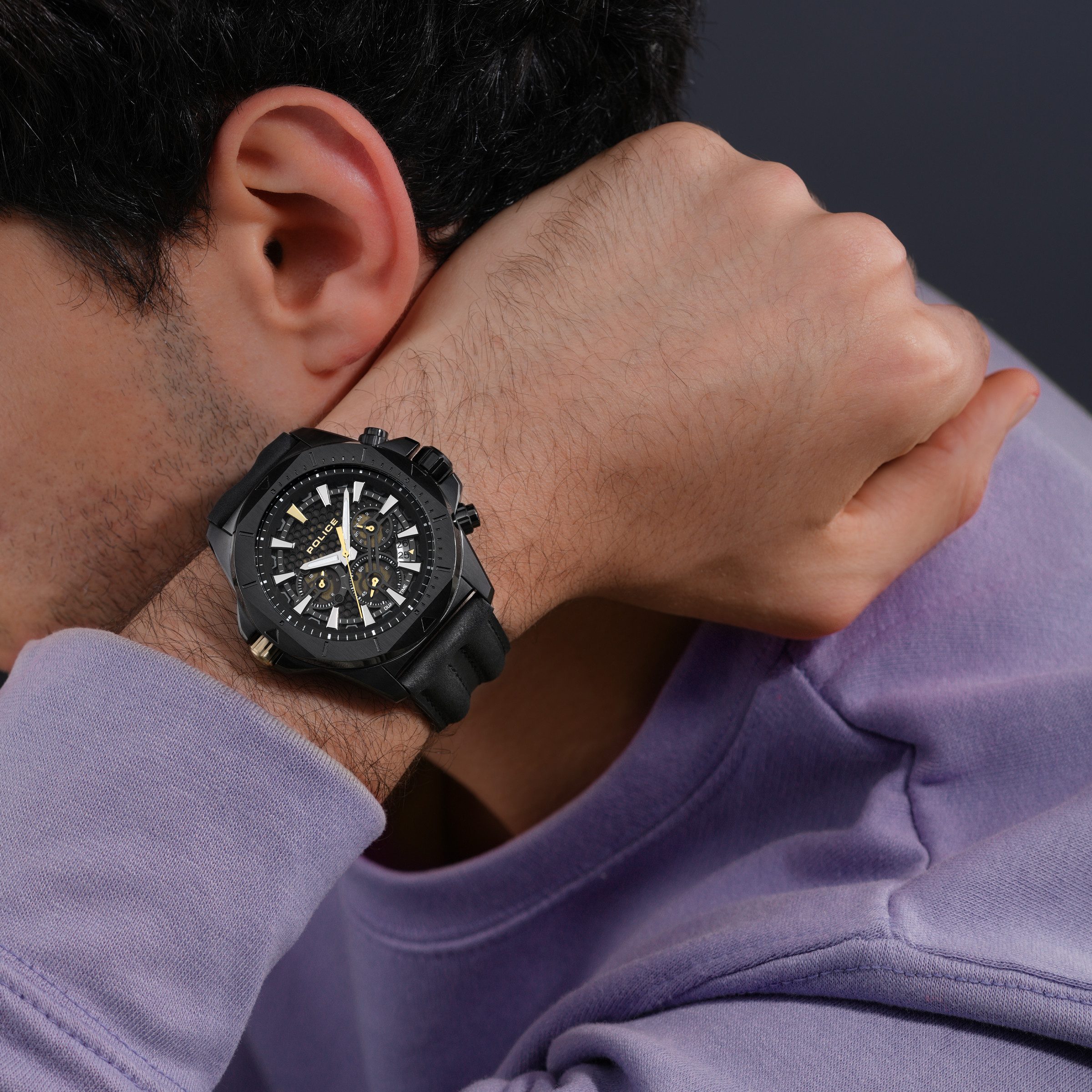 Police Quarzuhr Quarzuhr Herrenuhr 46 Quarz Herren