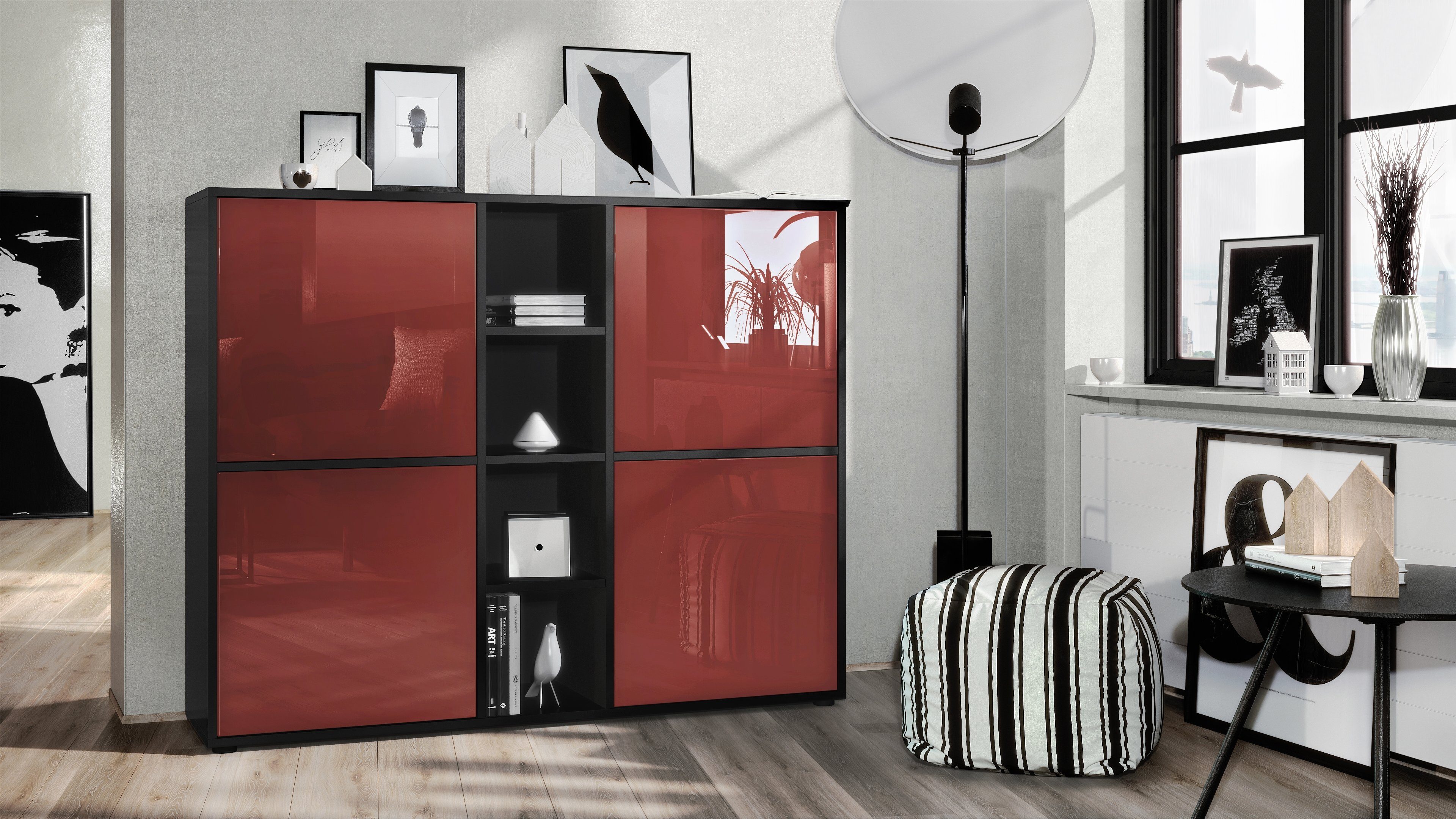 Vladon Highboard Cuba V3 (Highboard, Schrank günstig online kaufen