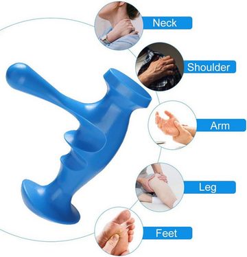 Silberstern Bandmassagegerät Das Massagegerät massiert effektiv Rücken, Nacken, Arme und Beine, 3er-Pack, Triggerpunkt-Massage, Stressabbau, Tiefengewebsmassage