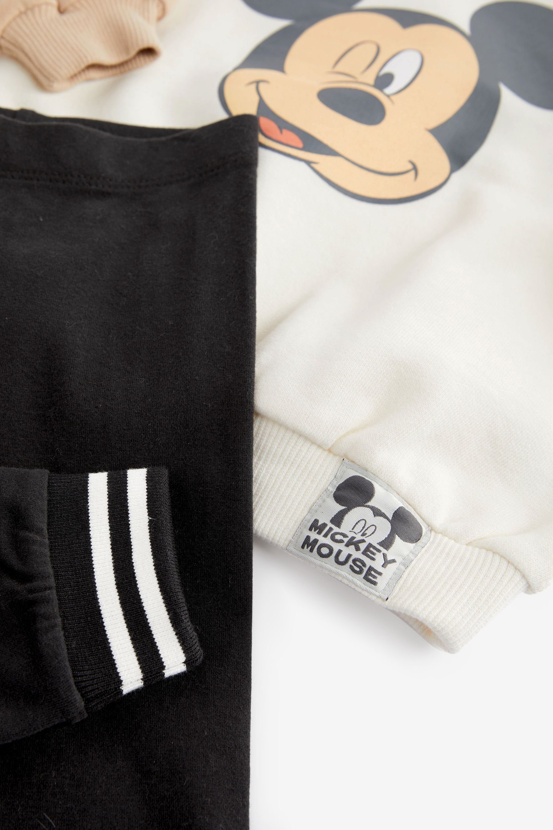 und Shirt & Mouse Leggings Leggings Mickey (2-tlg) mit Sweatshirt Disney-Set Next