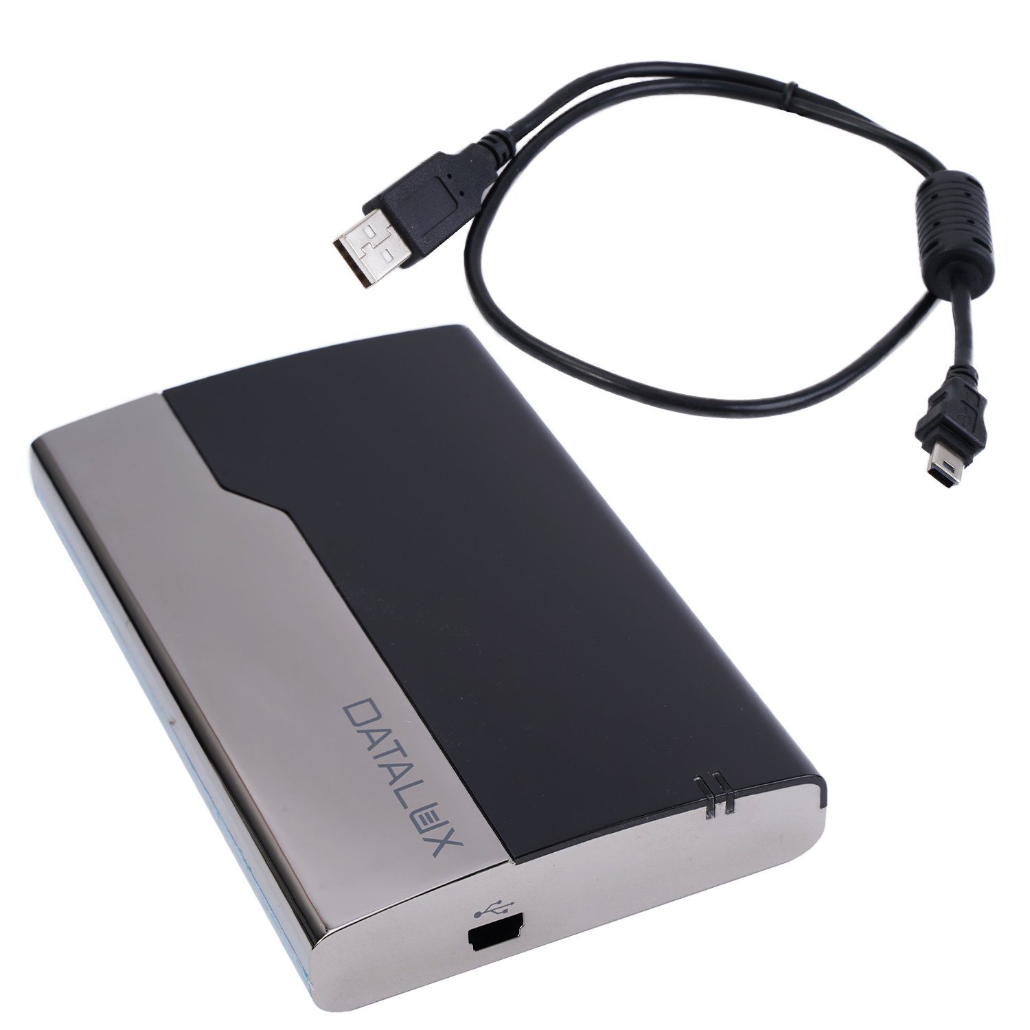 Speedlink Festplatten-Gehäuse USB 2.0 Festplatten-Gehäuse extern Rahmen,  Passend für 2,5" SATA HDD Festplatte, Aluminium-Gehäuse, Treiberlos, SATA-1  Schnittstelle