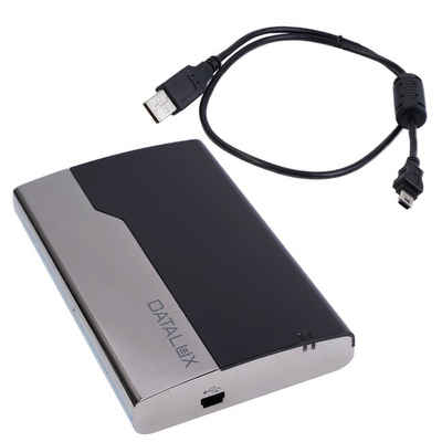 Speedlink Festplatten-Gehäuse USB 2.0 Festplatten-Gehäuse extern Rahmen, Passend für 2,5" SATA HDD Festplatte, Aluminium-Gehäuse, Treiberlos