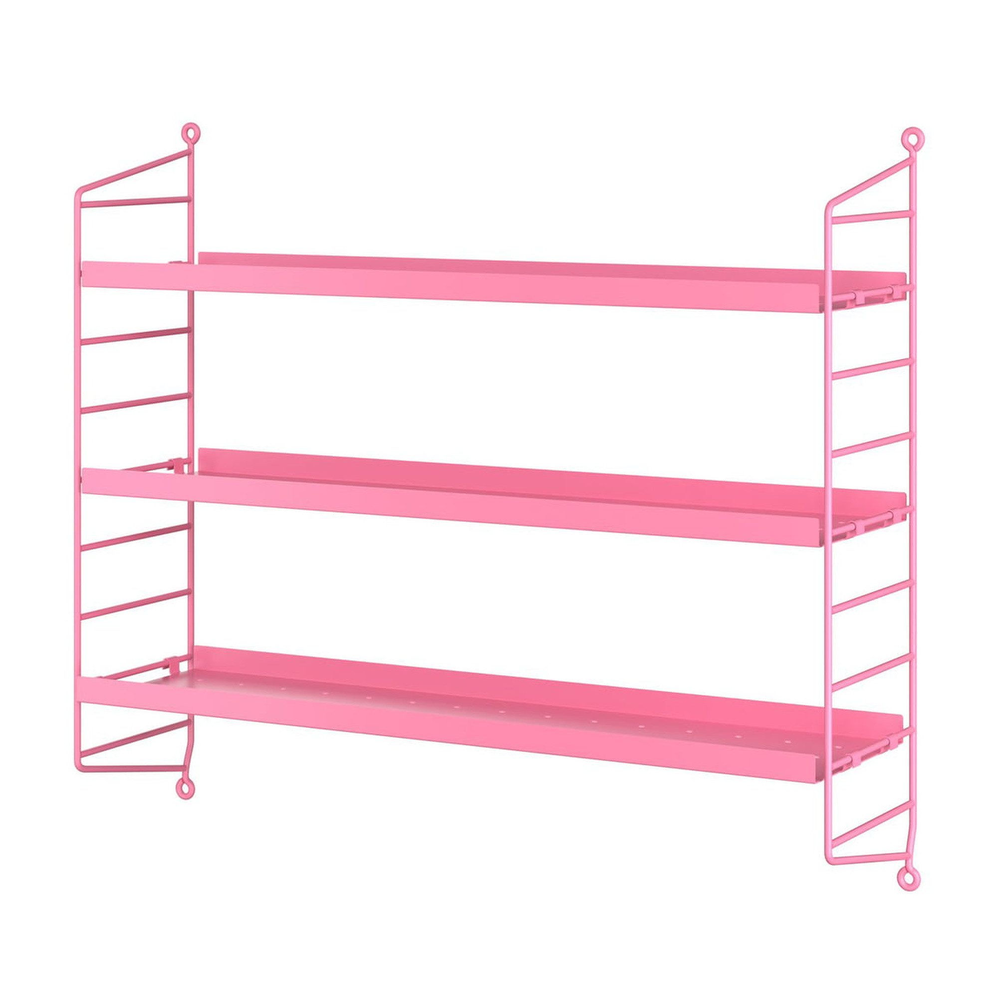 Wandregal String String Pocket Metall Fuchsia/Fuchsia