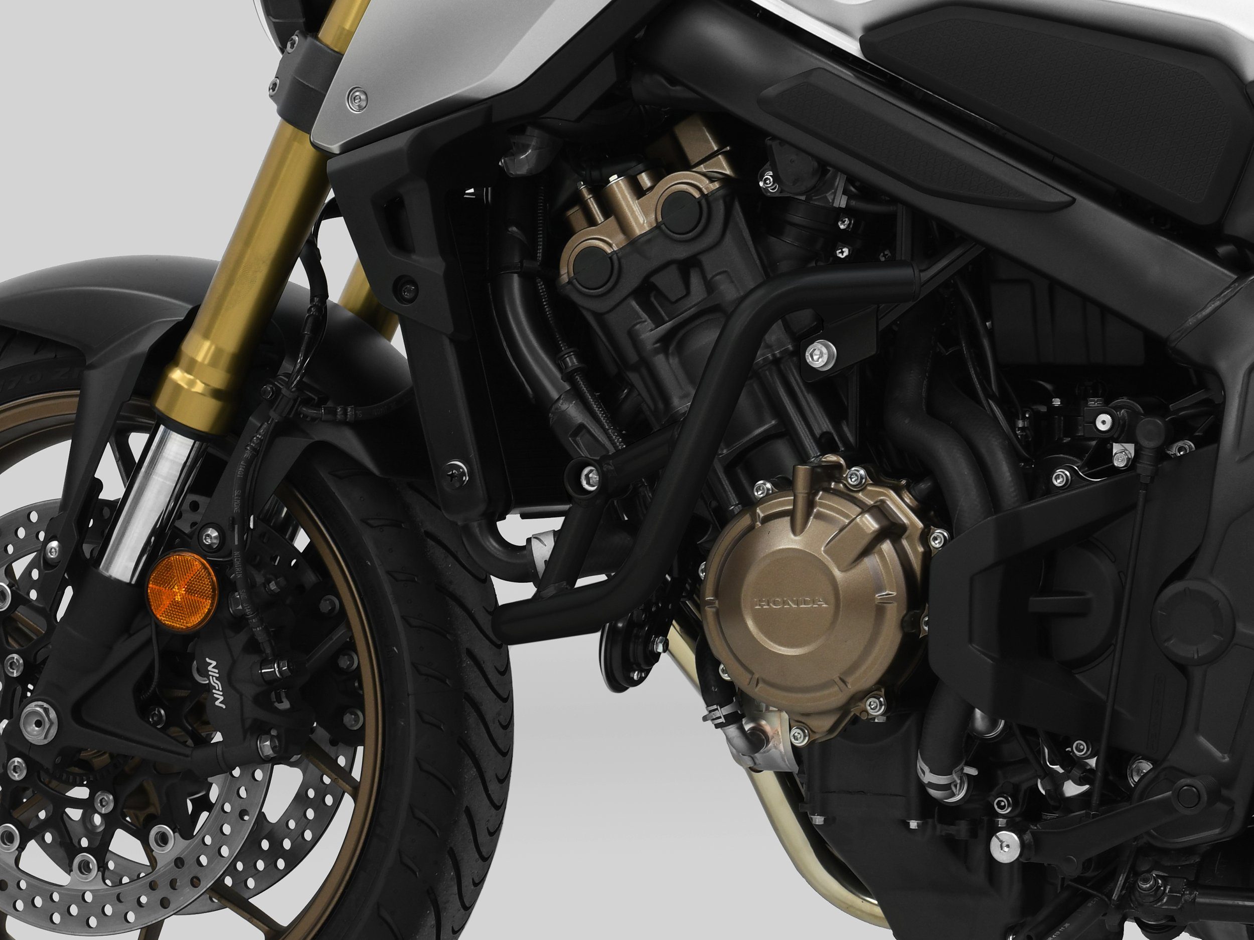 ZIEGER Motor-Schutzhülle Sturzbügel kompatibel mit Honda CB 650 R schwarz