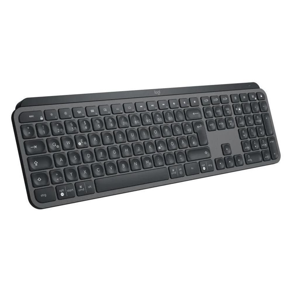 Logitech MX Keys Tastatur (kabellos, wireless, Bluetooth, USB-C, QWERTZ Layout)