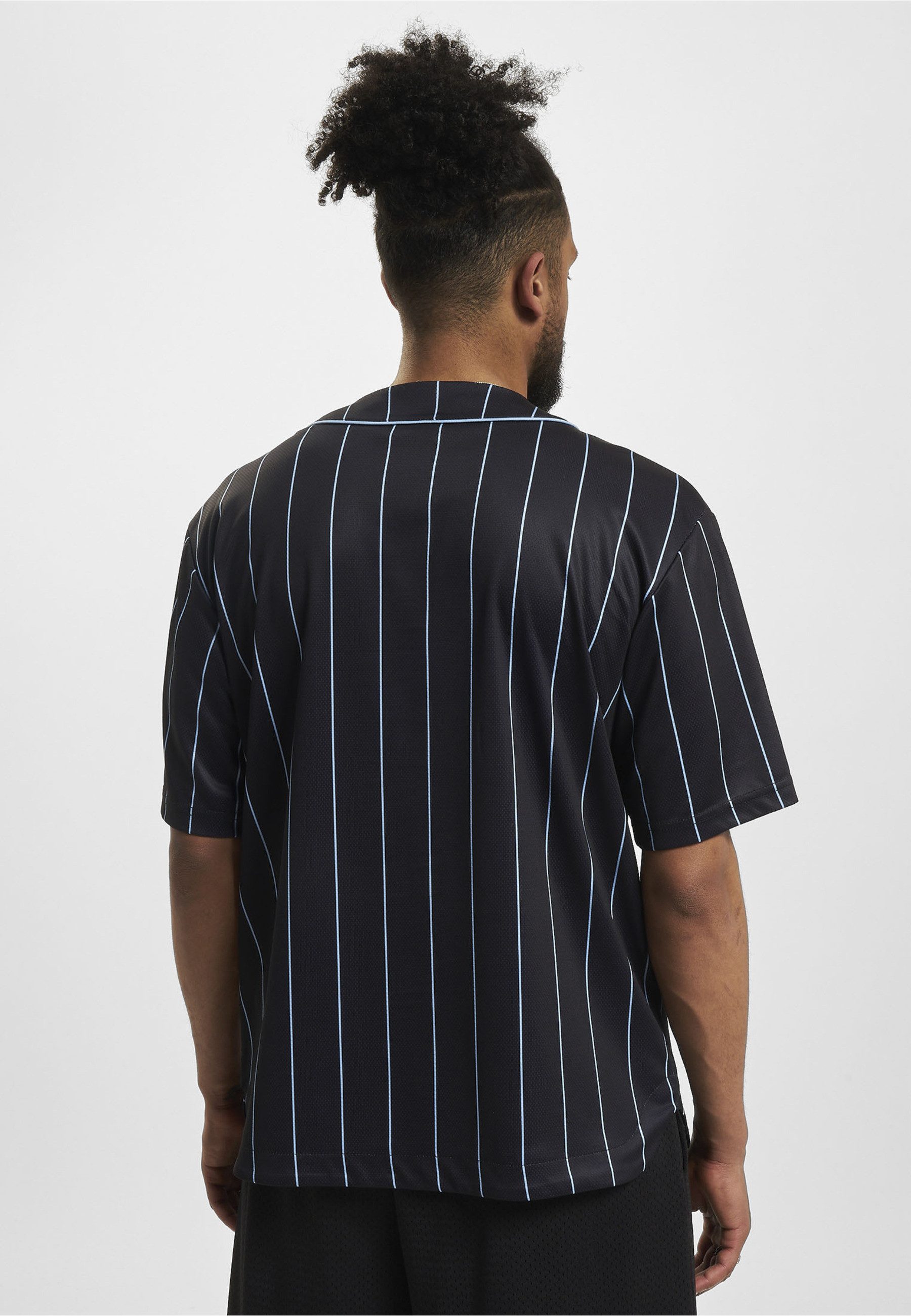 Fubu Langarmhemd Fubu Herren FM232-003-1 FUBU Varsity Pinstripe Baseball Jersey (1-tlg)