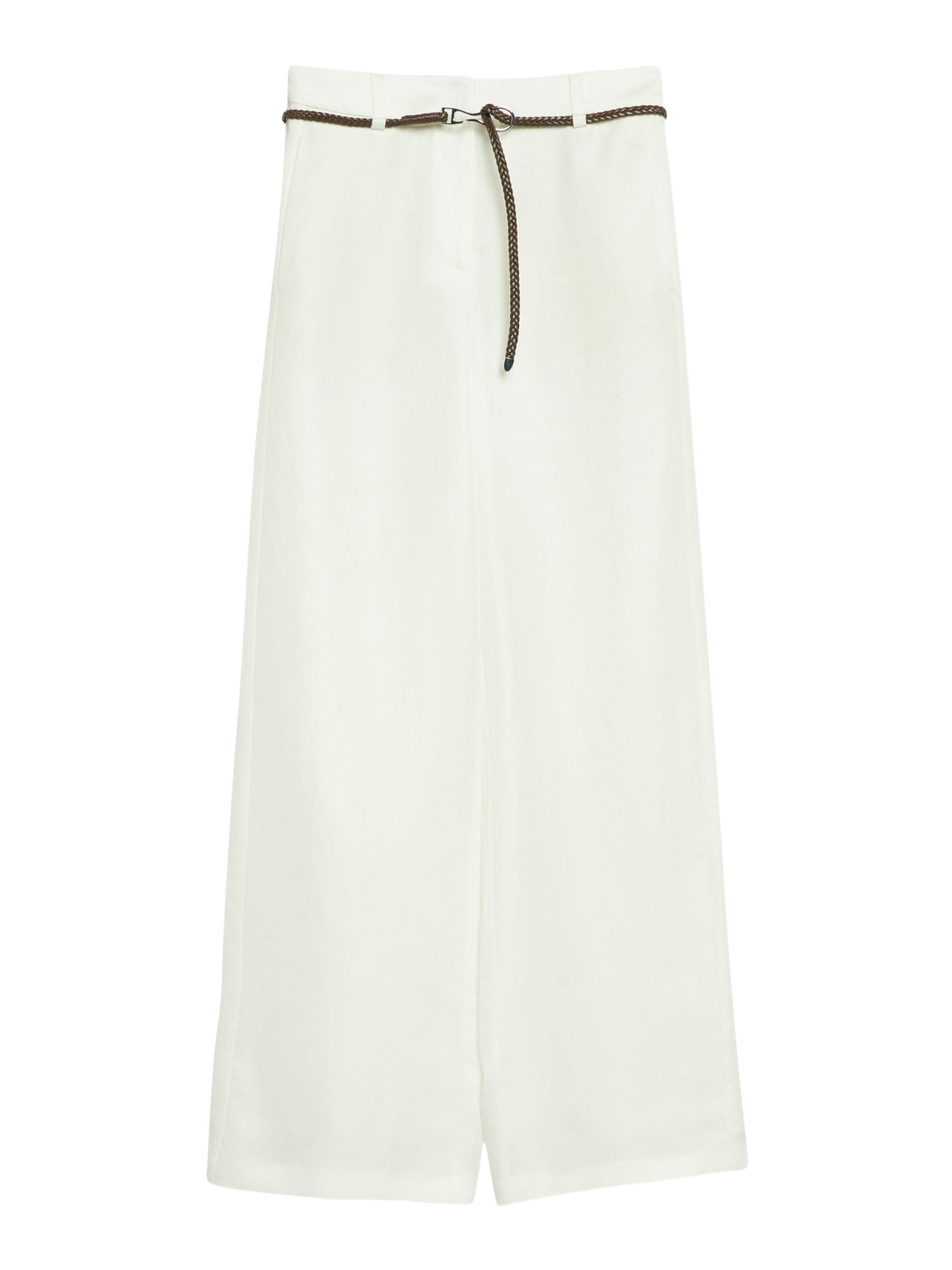 comma Stoffhose weiß,Casual,Lyocell,Unifarben,Regular Fit,Mittel