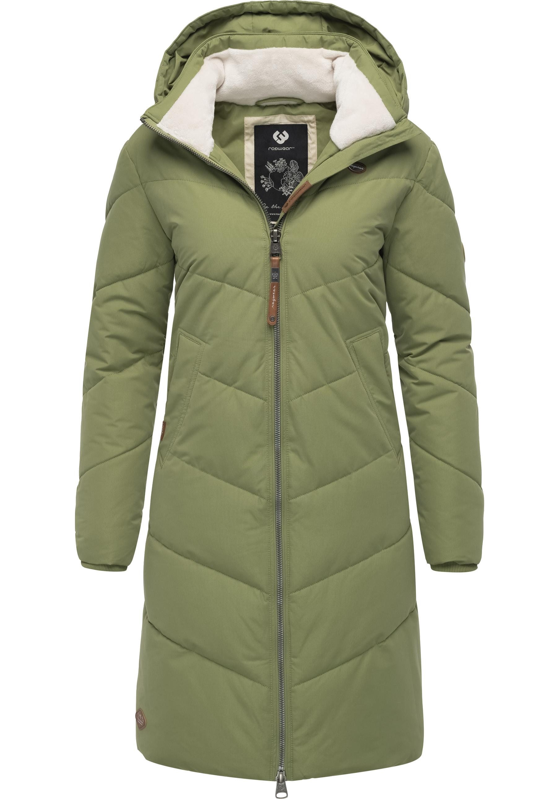 Ragwear Wintermantel Rebelka wasserdichter Winterparka mit abnehmbarer Kapuze