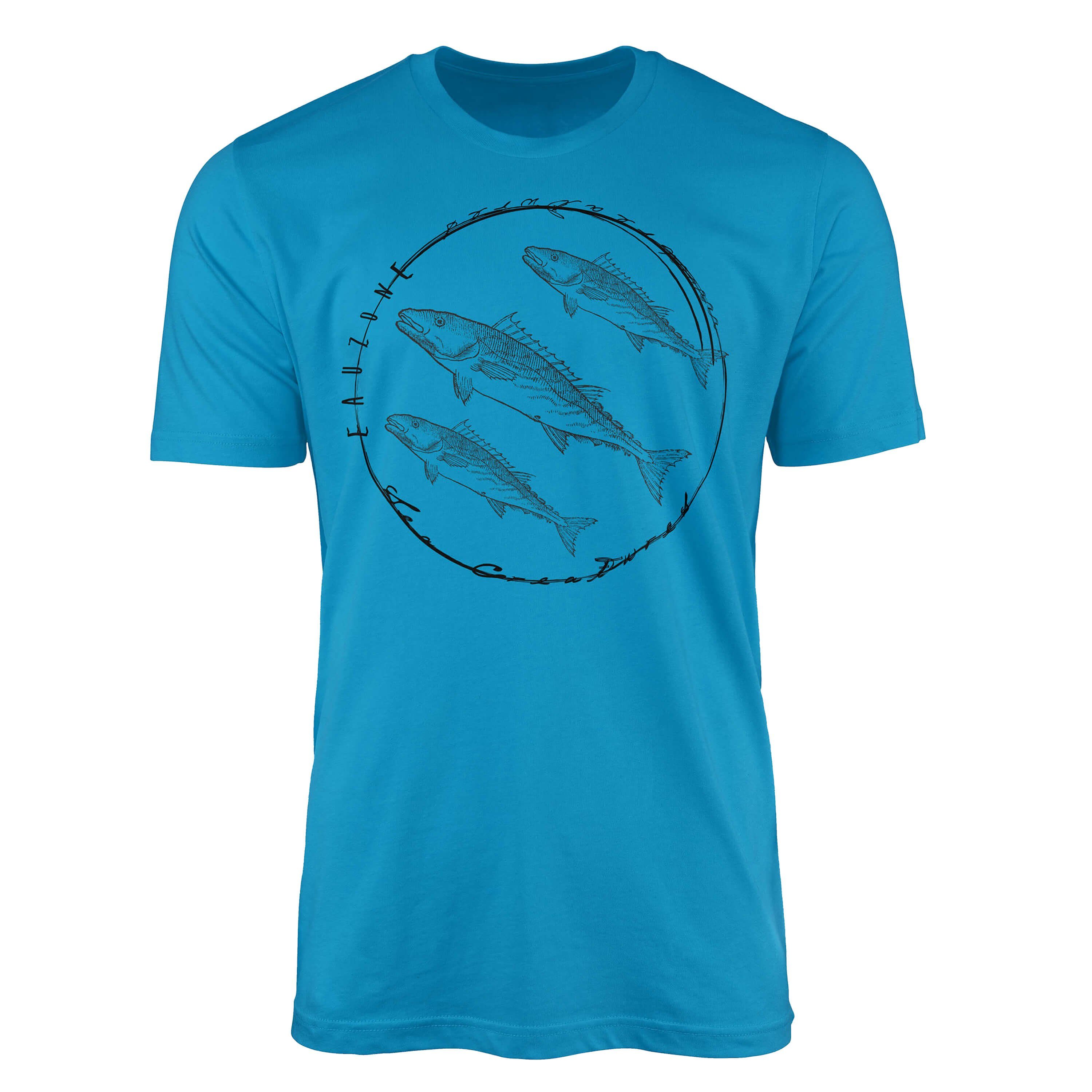 Art / Sinus 094 Sea und Fische Schnitt sportlicher T-Shirt Atoll Serie: T-Shirt Tiefsee Struktur feine Creatures, - Sea