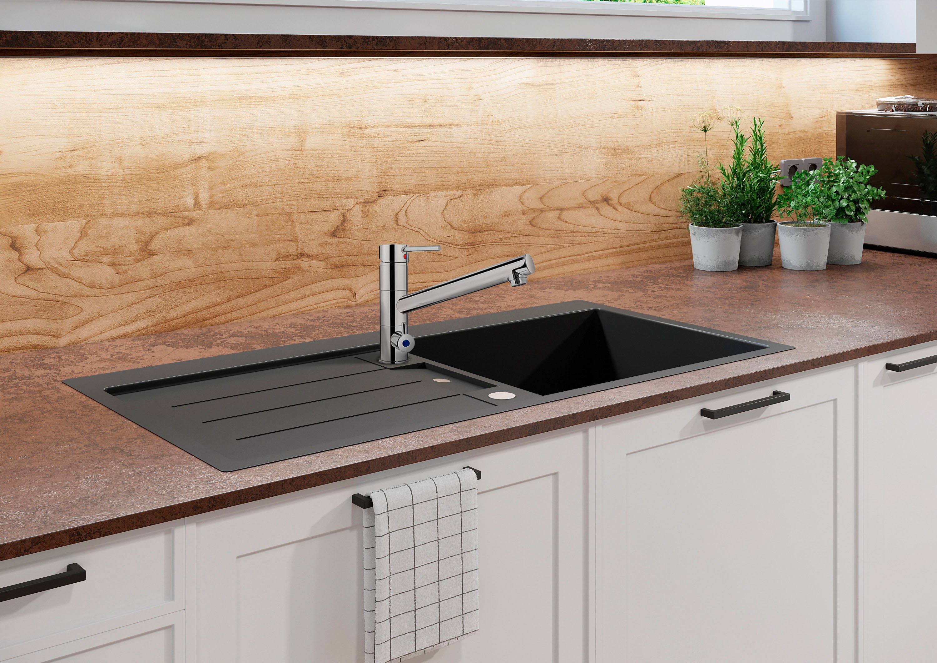 CORNAT Spültischarmatur "Zelina" Hochwertiger Messingkörper - verchromt - S günstig online kaufen