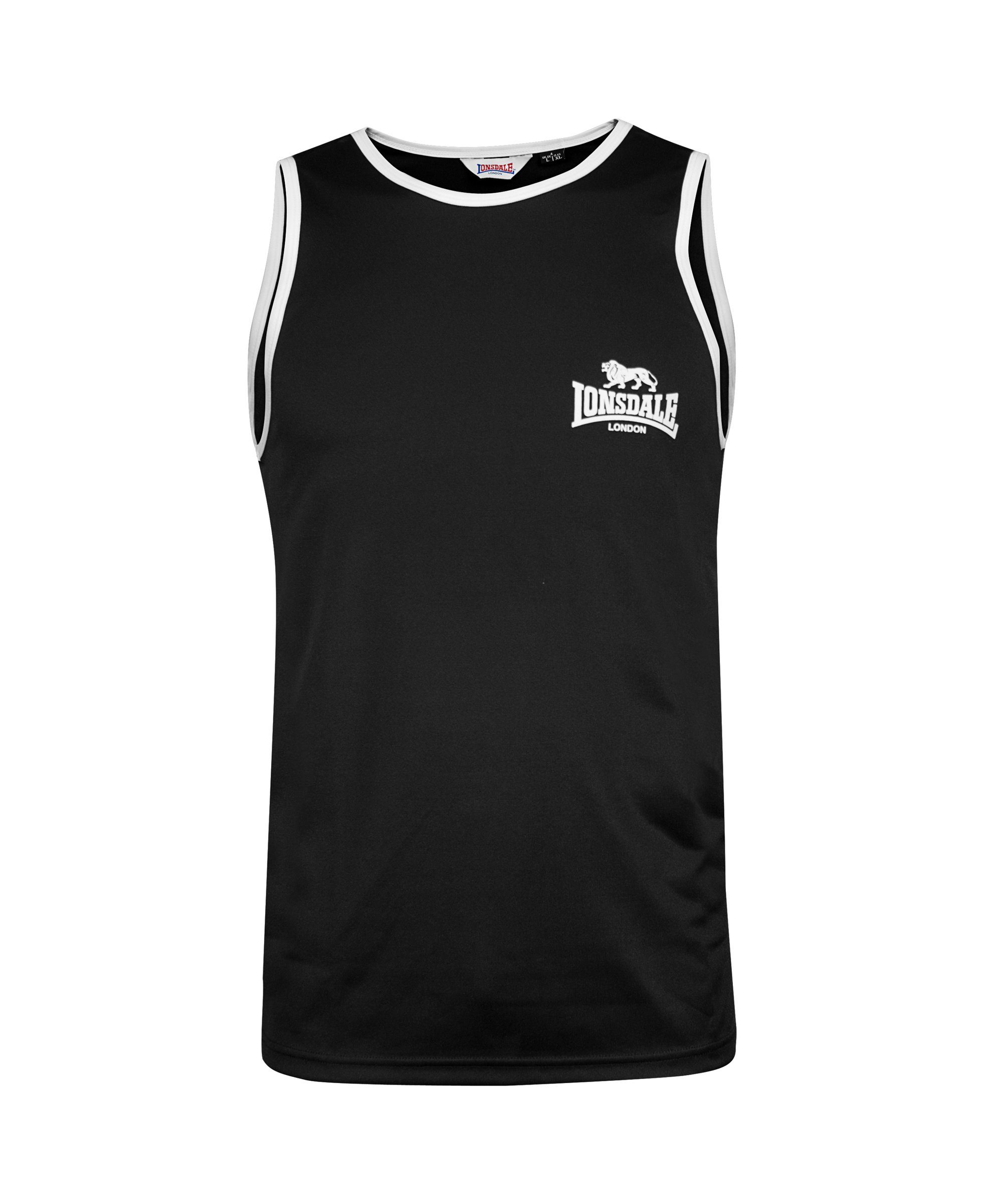 Lonsdale T-Shirt Lonsdale Herren Sporttop Amateur Singlet Erwachsene black