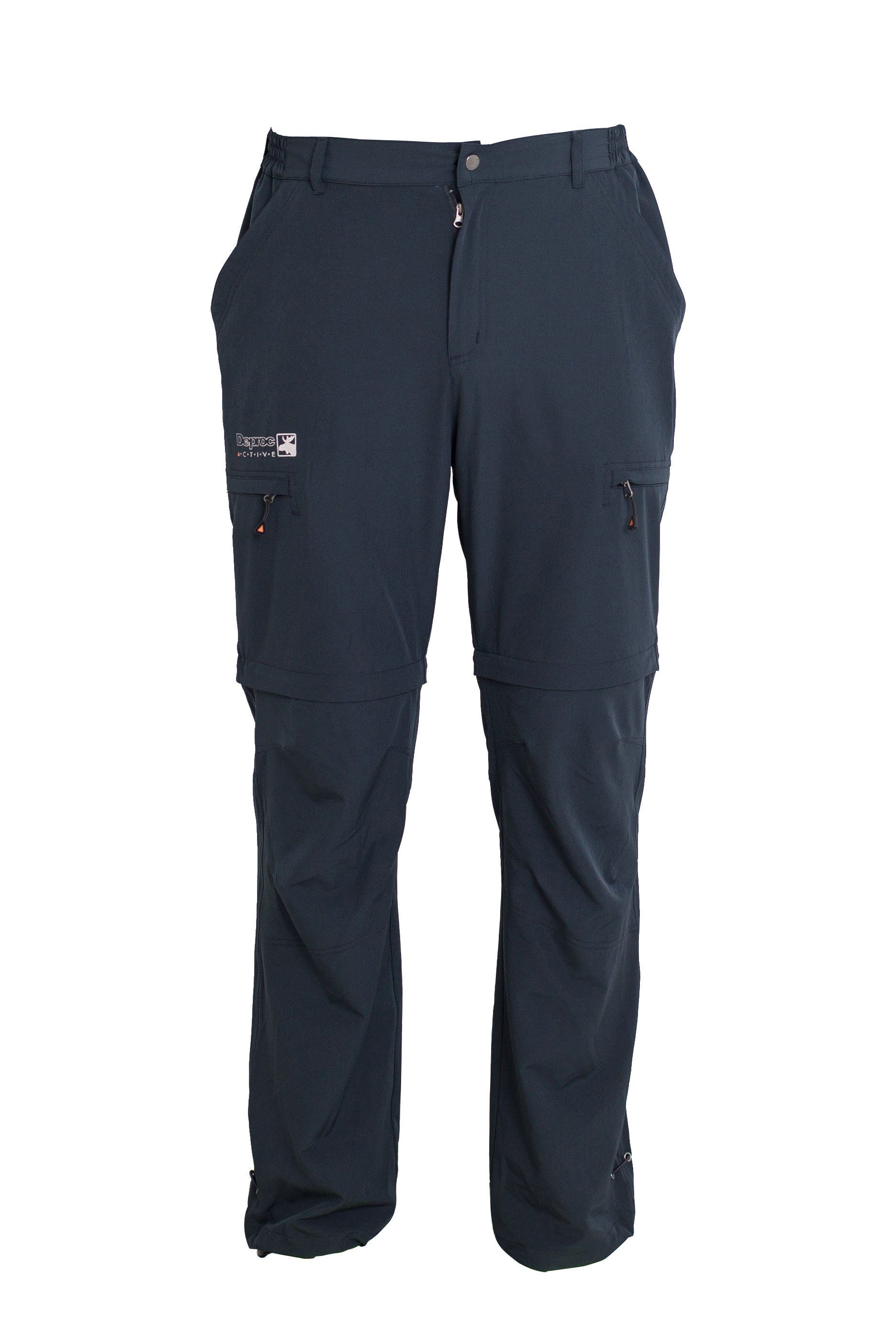 DEPROC Active Zip-off-Hose KENTVILLE CS NEW Full Stretch Zip-Off MEN Auch in Großen Größen erhältlich Anthrazit