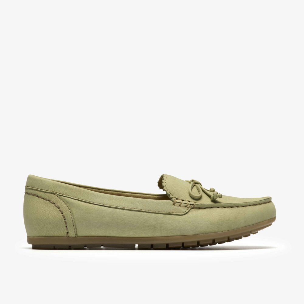 Clarks Clarks - Elliotte Sail Sage Nubuck - Grün Slipper
