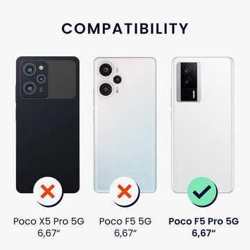 kwmobile Handyhülle Case für Xiaomi Poco F5 Pro 5G, Hülle Silikon metallisch schimmernd - Handyhülle Cover