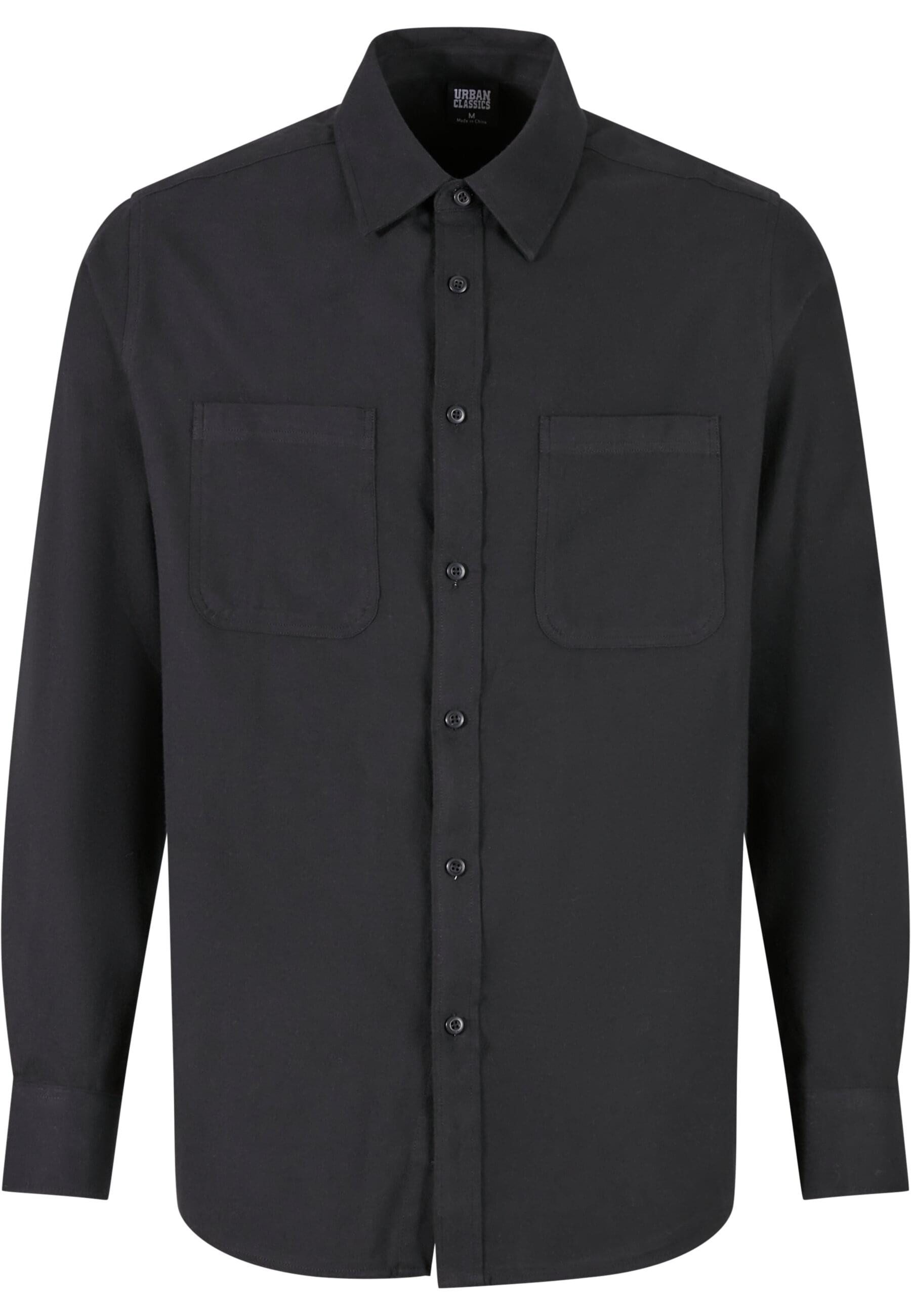 URBAN CLASSICS Langarm-Poloshirt Urban Classics Herren Flanell Shirt (1-tlg günstig online kaufen