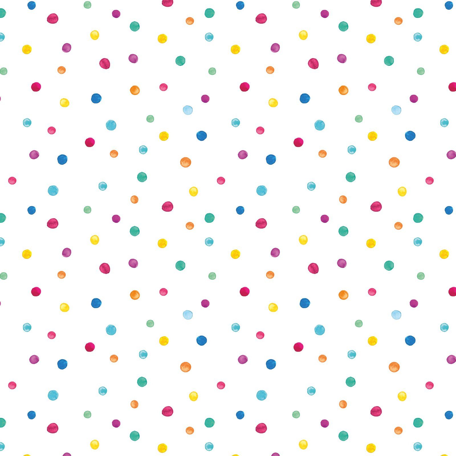 nikima Geschenkpapier 5 Bögen Geschenkpapier Punkte Dots bunt - 1,60€/qm - 84,1 x 59,4 cm, 5 Bögen