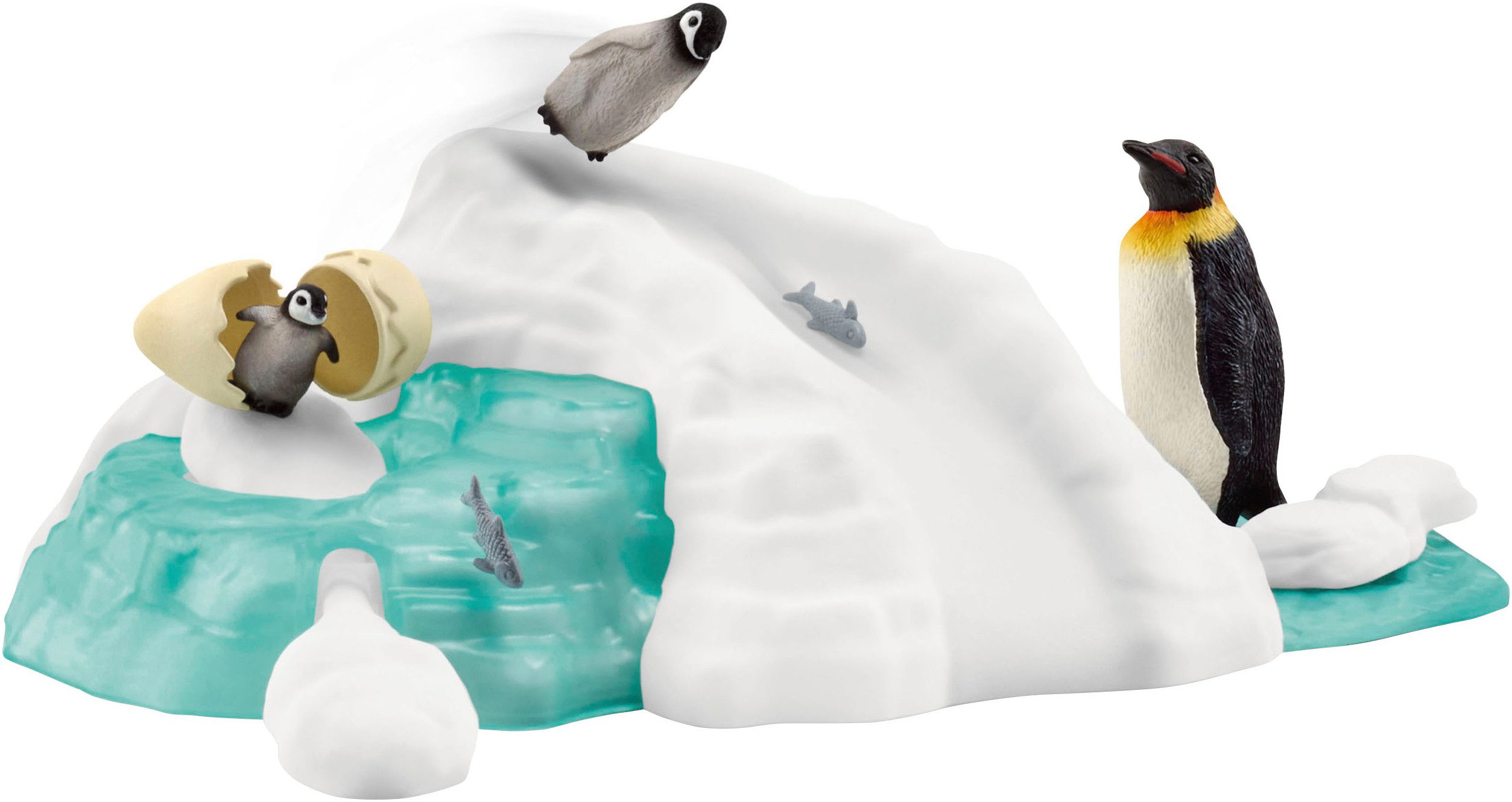 Schleich® Spielfigur WILD LIFE, Pinguin-Familienspaß (42661)