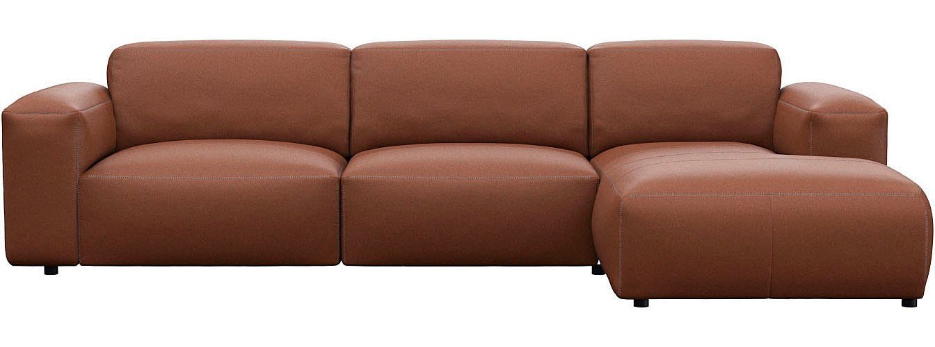 FLEXLUX Ecksofa Lucera bequem und komfortabel durch hochwertigen Sitzaufbau, L.Form, modern & anschmiegsam, Kaltschaum, Stahl-Wellenunterfederung